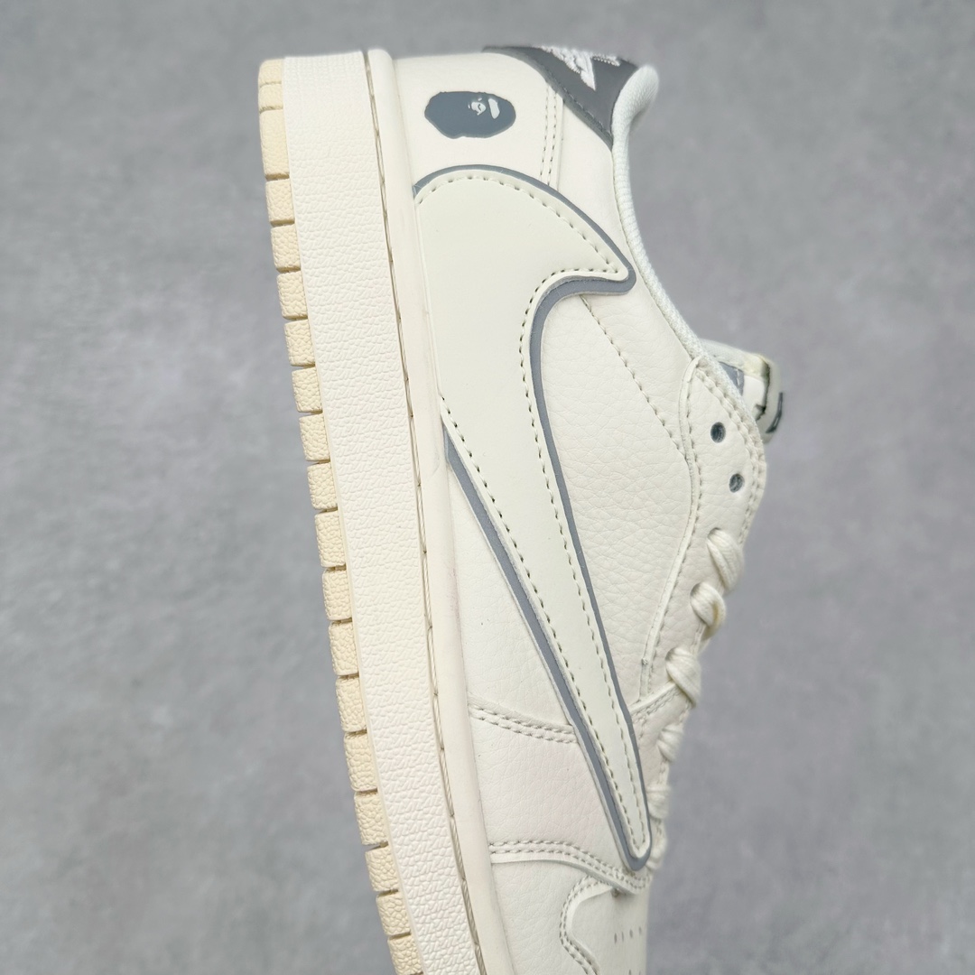 图片[6]-Air Jordan AJ1 Low 低帮系列定制配色LJ5188-012 原厂内置气垫魔块 A模大底 头层小牛皮 鞋舌AJ原厂专用牛津布+AJ专用反口珍珠布+原厂无杂质高弹内里海棉+特殊封边弹力鞋带 尺码：36 36.5 37.5 38 38.5 39 40 40.5 41 42 42.5 43 44 44.5 45 46-选品中心
