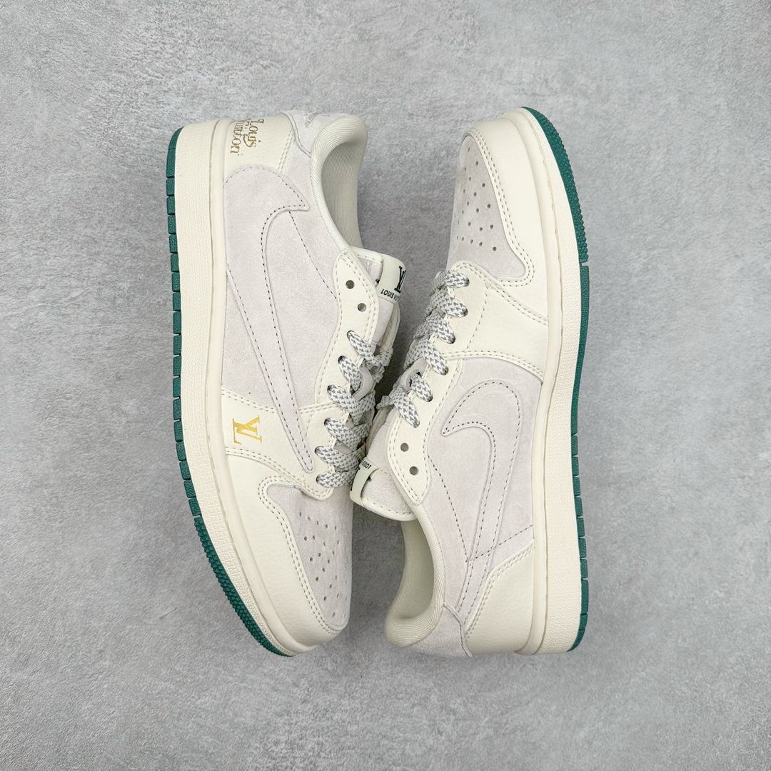 图片[3]-TS x Air Jordan AJ1 Low 倒钩低帮联名定制配色 LJ5188-005 原厂内置气垫魔块 A模大底 头层小牛皮 鞋舌AJ原厂专用牛津布+AJ专用反口珍珠布+原厂无杂质高弹内里海棉+特殊封边弹力鞋带 尺码：36 36.5 37.5 38 38.5 39 40 40.5 41 42 42.5 43 44 44.5 45 46 47.5-选品中心