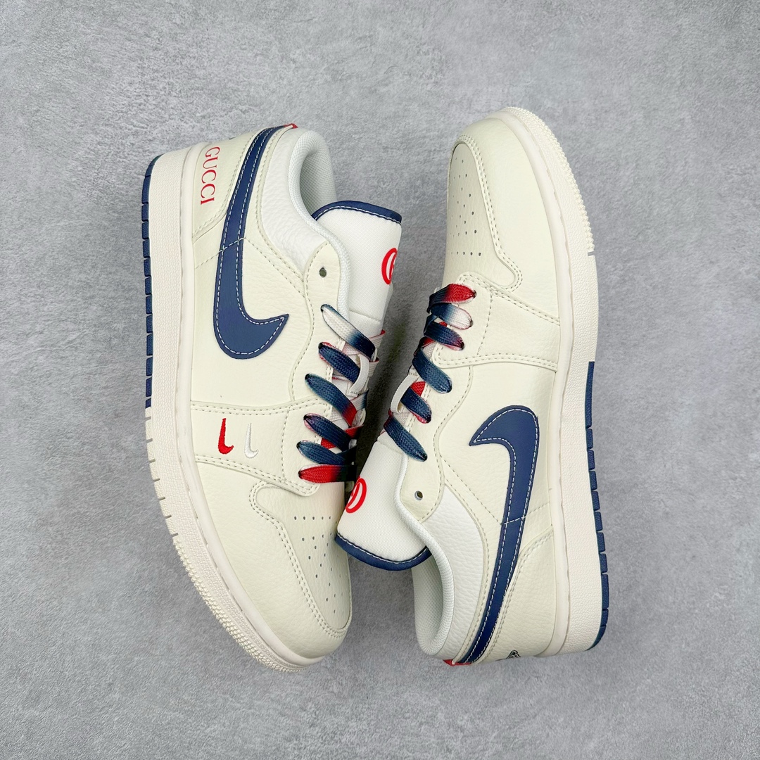 图片[3]-Air Jordan AJ1 Low 低帮系列定制配色FC1688-198 原厂内置气垫魔块 A模大底 头层小牛皮 鞋舌AJ原厂专用牛津布+AJ专用反口珍珠布+原厂无杂质高弹内里海棉+特殊封边弹力鞋带 尺码：36 36.5 37.5 38 38.5 39 40 40.5 41 42 42.5 43 44 44.5 45 46-选品中心