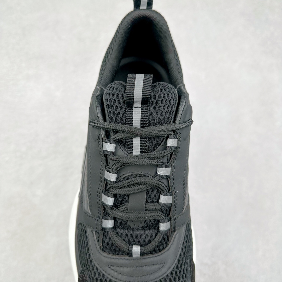 图片[5]-Dior迪奥 Homme B22 Trainer Sneaker 系列复古厚底老爹风休闲运动慢跑鞋 配置专柜购物袋及配件(配置抗压快递外包牛皮纸壳 采用光滑牛皮革组合网织布面材质 正确吸汗网布贴合海玻璃CD压纹鞋垫独家开发TPU弹力中底组合TR光泽耐韧锯齿橡胶大底 这款单品从复古慢跑鞋汲取灵感 采用厚实的低帮设计 精选牛皮与网眼织物拼接鞋面 搭配黑白相间的刻花橡胶鞋底 侧面带有浮雕“CD”标志装饰 尺码：38 39 40 41 42 43 44 45 46-选品中心