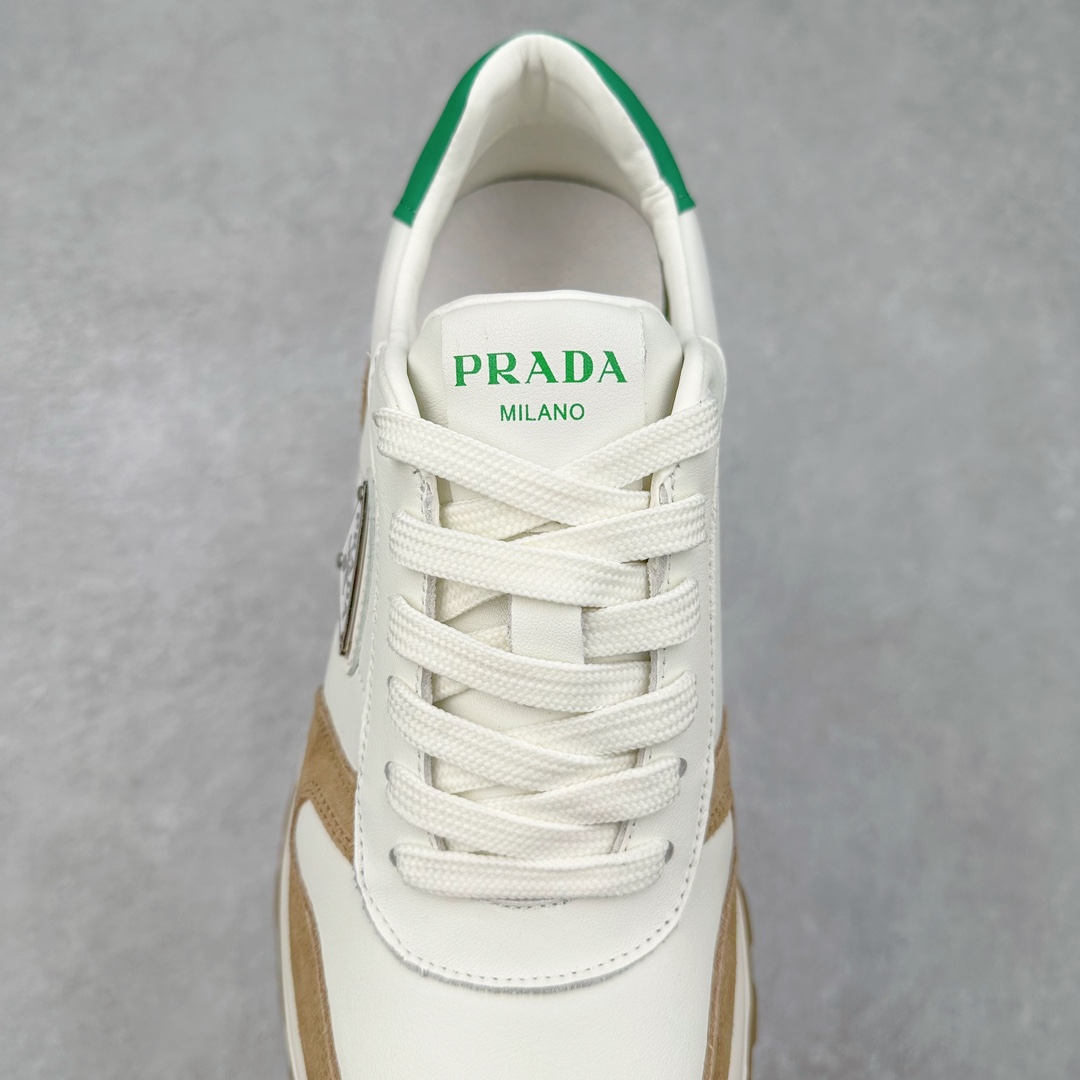 图片[5]-PRADA普拉达 厚底徽标系带运动休闲男鞋系列 广东大厂品质 专柜同步 大气个性更潮更抢眼更追求档次，它将颠覆旧念，与您共度时尚潮人必备! 面料采用原版进口小牛皮 牛皮内里垫脚 橡胶发泡大底 轻便防滑耐磨 脚感舒适 款式耐看做工精细 配以简洁利落的鞋楦 彰显男人的果敢和硬朗 尺码：39-44（皮鞋码）-选品中心