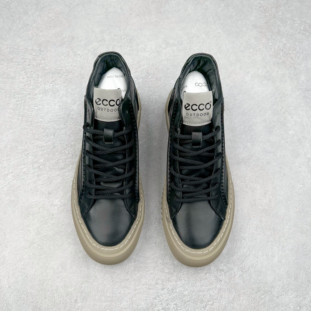 图片[2]-Ecco爱步男鞋中高帮热门款 厚底增高潮酷板鞋 街头时尚 休闲百搭 意趣出街 玩转城市 臻选牛皮鞋面，轻盈柔韧 具有良好的透气性 简约系带设计，可自由调节松紧，方便快捷 时尚随搭 PU中底，橡胶大底，抓地力强 具有良好的耐磨性 贴合脚型 赋予双脚舒适轻盈之感，摆脱笨重感 顺应复古风格热潮 多元色彩碰撞 辅以经典板鞋鞋型 搭配出色 潮流一步到位 尺码：38 39 40 41 42 43 44（皮鞋码）-选品中心