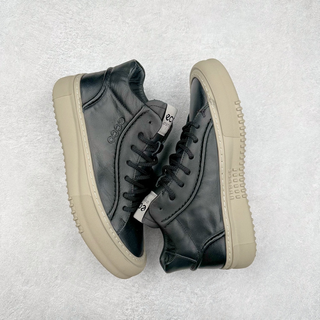 图片[3]-Ecco爱步男鞋中高帮热门款 厚底增高潮酷板鞋 街头时尚 休闲百搭 意趣出街 玩转城市 臻选牛皮鞋面，轻盈柔韧 具有良好的透气性 简约系带设计，可自由调节松紧，方便快捷 时尚随搭 PU中底，橡胶大底，抓地力强 具有良好的耐磨性 贴合脚型 赋予双脚舒适轻盈之感，摆脱笨重感 顺应复古风格热潮 多元色彩碰撞 辅以经典板鞋鞋型 搭配出色 潮流一步到位 尺码：38 39 40 41 42 43 44（皮鞋码）-选品中心