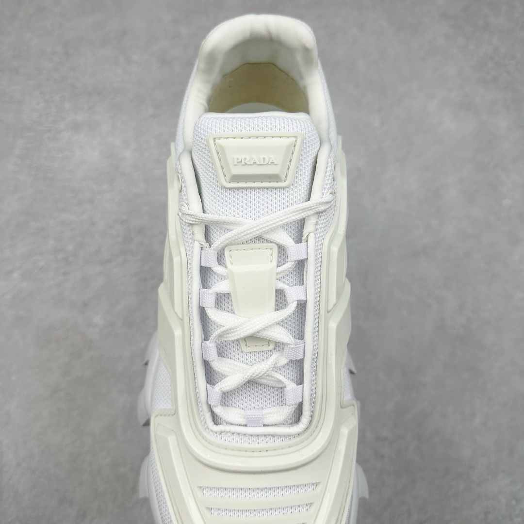 图片[5]-PRADA Cloudbust Thunder 普拉达厚底低帮休闲鞋 该鞋款选用织物和橡胶打造 诠释繁复精致的鞋型 锯齿状橡胶胎面花纹精雕细琢 橡胶饰片赋予鞋面立体效果 尺码：36 37 38 39 40 41 42 43 44 45 46 比运动鞋偏大一码-选品中心