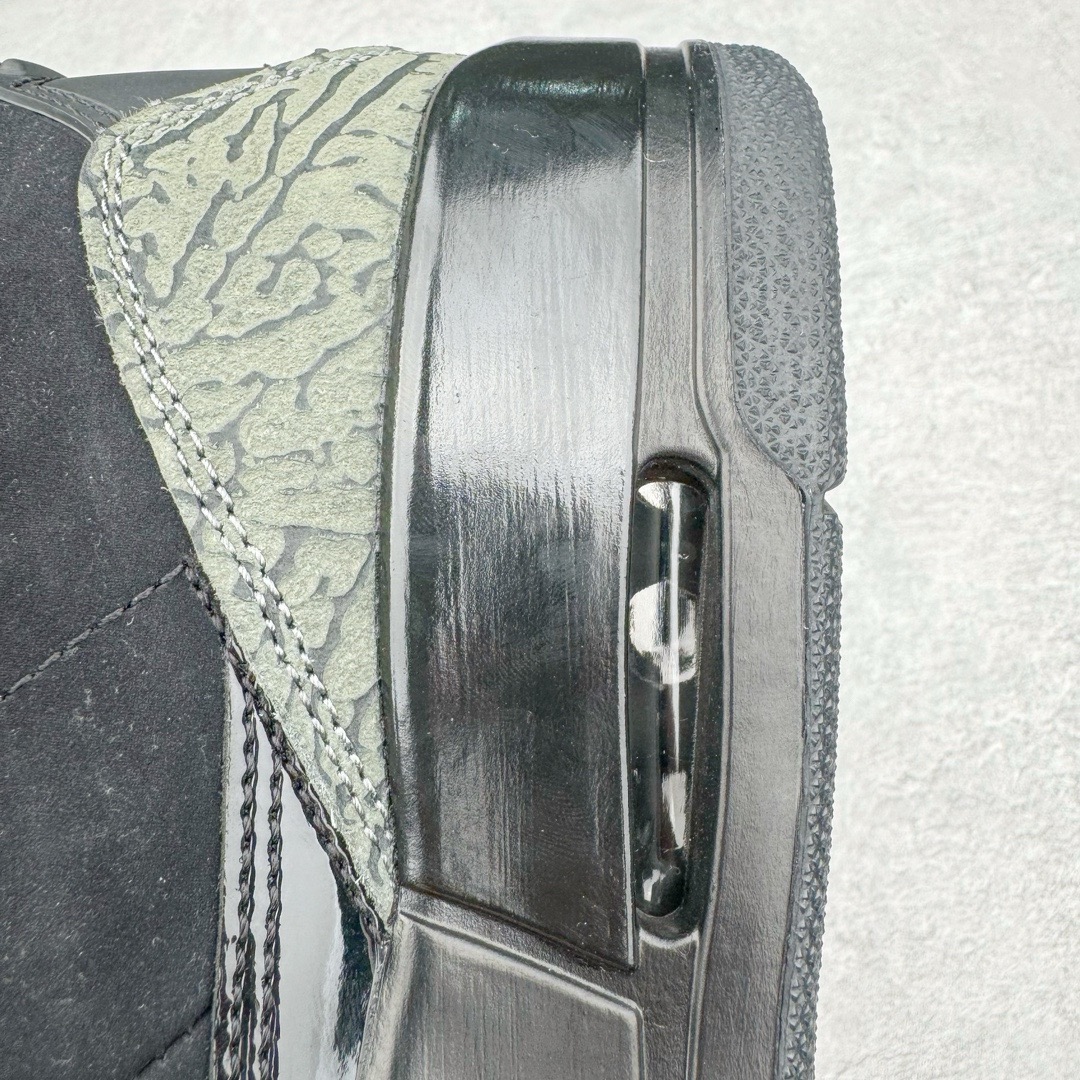 图片[18]-＃Lw纯原 Air Jordan AJ3 Retro 黑猫 CK9246-168 圈内最强三代系列 匠心打造 开发时长超过半年 目前可过各类鉴定或无法鉴定 裸鞋随便操作 全套原纸板楦头开发 原厂大底磨具加持立体防滑纹理 原装可视Air Sole气垫 原汁原味最完美的三代版型 唯一正确鞋头趴度弧度高度鞋身腰线 原厂TPU彩虹扎染后跟饰片 正确内里反口里网布 皮料菱角分明不变形无多余毛边 广东原厂zp同批次手工大底描漆拉丝 市场唯一原厂鞋扣模具 原厂织唛标 原厂飞人电绣工艺 尾指中部跳三针 独家绑鞋带手法 印刷中底布 四线拉帮 米色美纹纸贴合固定 进口港宝加持 后跟自然饱满 全鞋荧光划线卡点 追求极致完美 每一双都是工艺品 多重QC质检 超越公司货的品控标准 实实在在的免检产品 尺码：36 36.5 37.5 38 38.5 39 40 40.5 41 42 42.5 43 44 44.5 45 45.5 46 47.5 48.5-选品中心