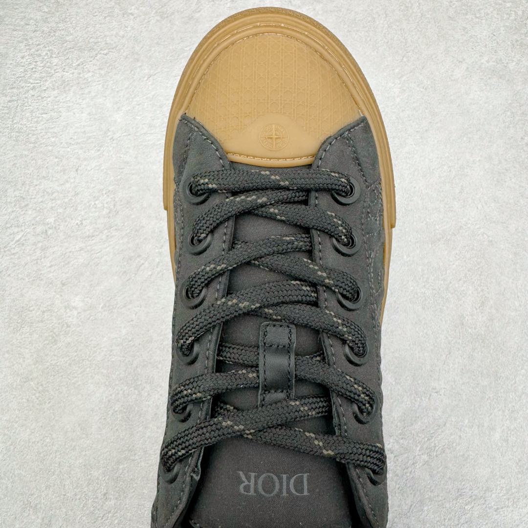 图片[4]-＃纯原 Dior B33 迪奥印花系带时尚运动板鞋网球鞋 全套原厂新版原纸板楦头开发 原厂特供皮料加持 原档数据大底 高频字母排版细节 还原 Zp 高端零售特供批次 2023秋季新品 彰显非凡的精湛工艺 重新诠释经典的网球鞋 时尚的廓形突显厚实感 采用全新的拉绒马海毛针织面料 突显柔软触感与富有层次感的流行色彩 搭配棕色绒面革镶片提升格调 别具一格的加垫鞋舌点缀以压花效果Dior标志 后侧点缀以Dior 30Avenue Montaigne标志 可为各式休闲造型增添时尚气质 尺码：40 41 42 43 44 45 46-选品中心