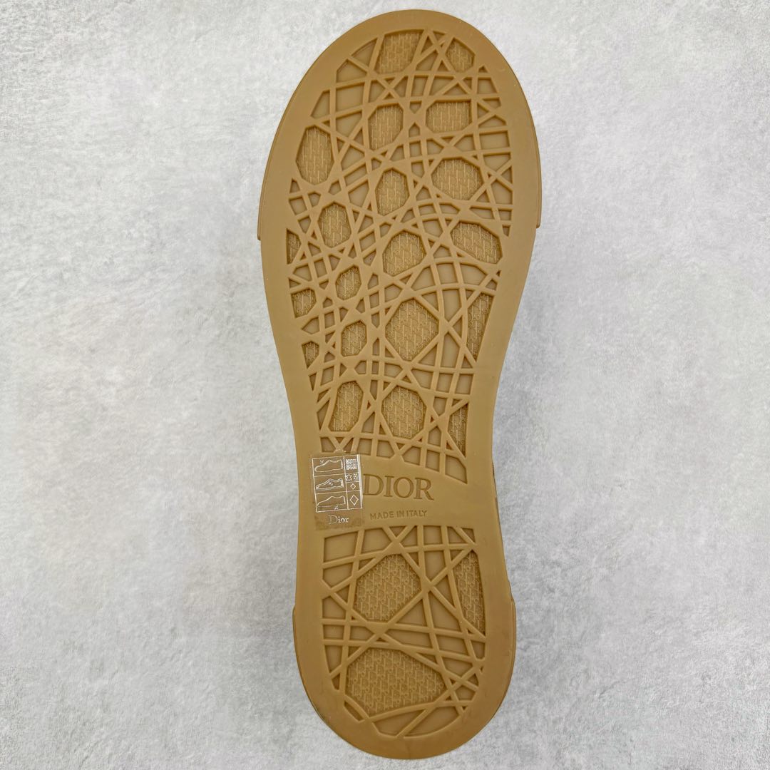 图片[9]-＃纯原 Dior B33 迪奥印花系带时尚运动板鞋网球鞋 全套原厂新版原纸板楦头开发 原厂特供皮料加持 原档数据大底 高频字母排版细节 还原 Zp 高端零售特供批次 2023秋季新品 彰显非凡的精湛工艺 重新诠释经典的网球鞋 时尚的廓形突显厚实感 采用全新的拉绒马海毛针织面料 突显柔软触感与富有层次感的流行色彩 搭配棕色绒面革镶片提升格调 别具一格的加垫鞋舌点缀以压花效果Dior标志 后侧点缀以Dior 30Avenue Montaigne标志 可为各式休闲造型增添时尚气质 尺码：40 41 42 43 44 45 46-选品中心