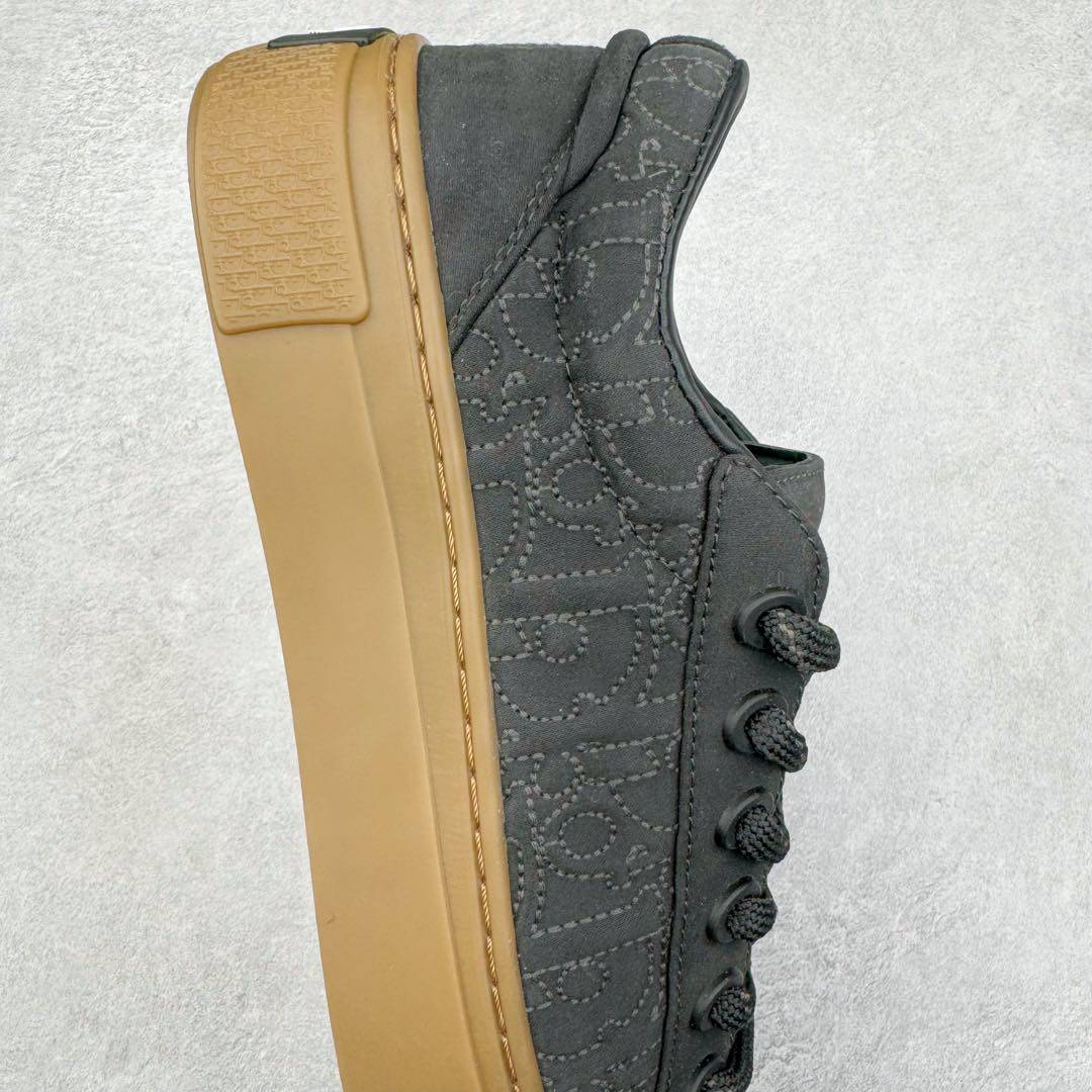 图片[6]-＃纯原 Dior B33 迪奥印花系带时尚运动板鞋网球鞋 全套原厂新版原纸板楦头开发 原厂特供皮料加持 原档数据大底 高频字母排版细节 还原 Zp 高端零售特供批次 2023秋季新品 彰显非凡的精湛工艺 重新诠释经典的网球鞋 时尚的廓形突显厚实感 采用全新的拉绒马海毛针织面料 突显柔软触感与富有层次感的流行色彩 搭配棕色绒面革镶片提升格调 别具一格的加垫鞋舌点缀以压花效果Dior标志 后侧点缀以Dior 30Avenue Montaigne标志 可为各式休闲造型增添时尚气质 尺码：40 41 42 43 44 45 46-选品中心