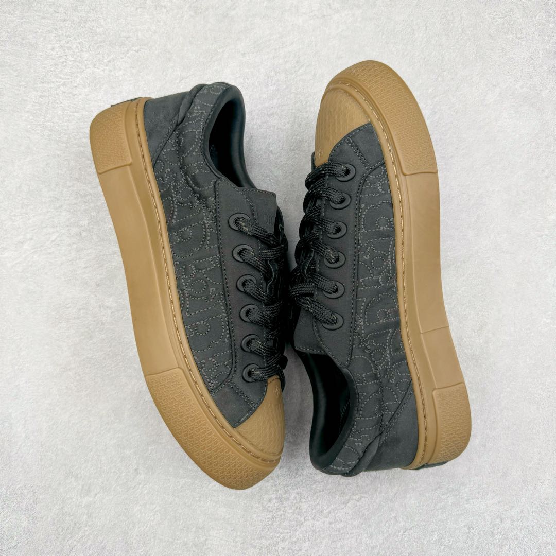 图片[3]-＃纯原 Dior B33 迪奥印花系带时尚运动板鞋网球鞋 全套原厂新版原纸板楦头开发 原厂特供皮料加持 原档数据大底 高频字母排版细节 还原 Zp 高端零售特供批次 2023秋季新品 彰显非凡的精湛工艺 重新诠释经典的网球鞋 时尚的廓形突显厚实感 采用全新的拉绒马海毛针织面料 突显柔软触感与富有层次感的流行色彩 搭配棕色绒面革镶片提升格调 别具一格的加垫鞋舌点缀以压花效果Dior标志 后侧点缀以Dior 30Avenue Montaigne标志 可为各式休闲造型增添时尚气质 尺码：40 41 42 43 44 45 46-选品中心