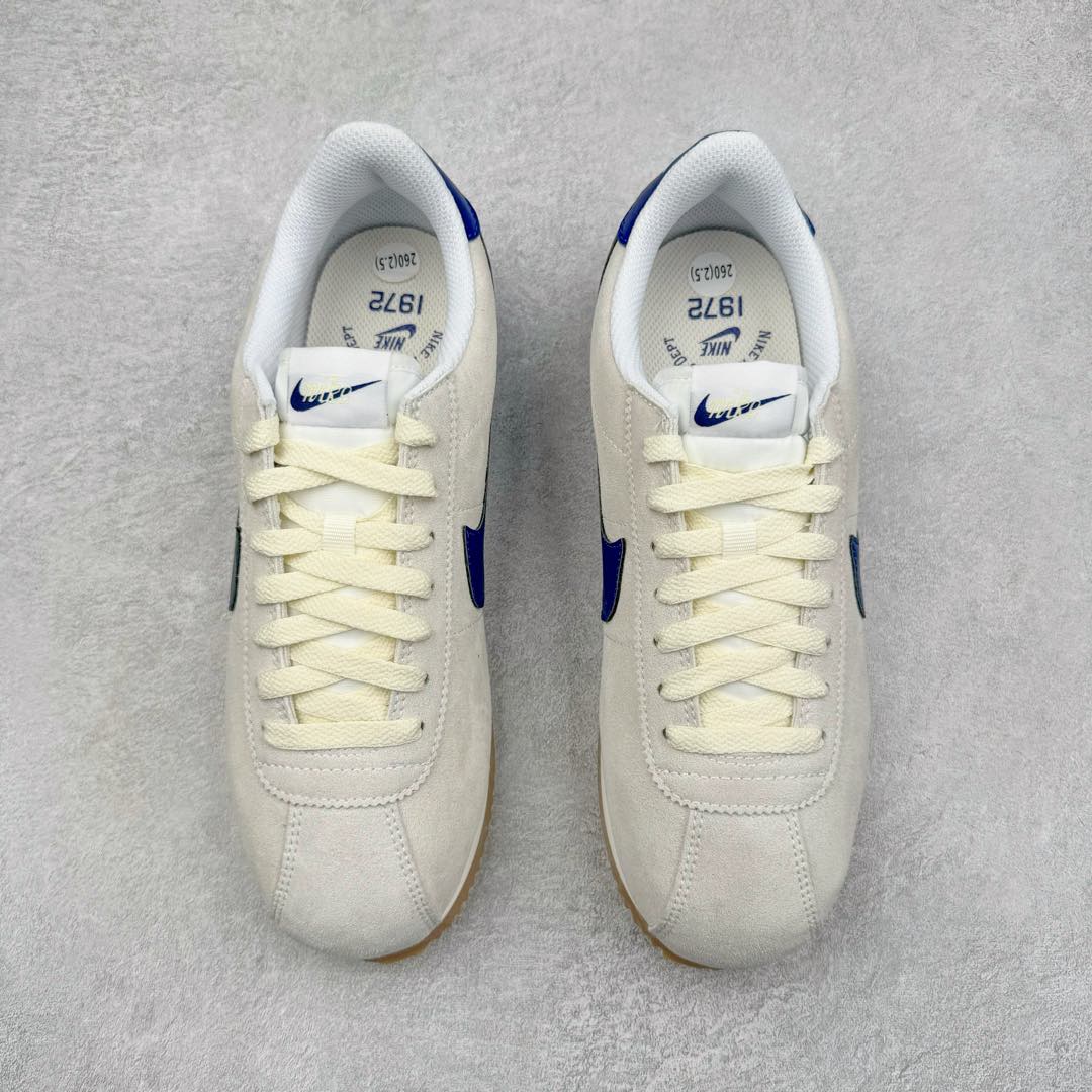 图片[2]-＃JC纯原 NK Classic Cortez Leather 阿甘复古初代皮革慢跑鞋 FQ8108-110 实体平台指令订单 全套原纸板楦头开发 原厂数据大底磨具 一比一鞋头弧度高度鞋身弧度 细节品控鞋型随意对比 正确烫金高频细节 公司级标准检验QC 区分市面一切版本 完美复刻阿甘复古鞋型 尺码：35.5 36 36.5 37.5 38 38.5 39 40 40.5 41 42 42.5 43 44 45-选品中心