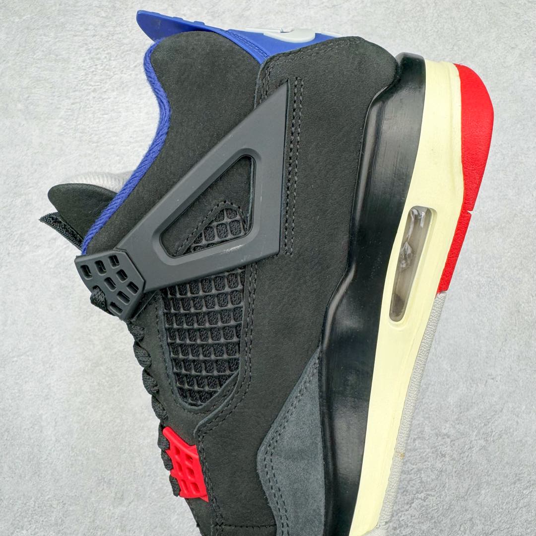 图片[7]-＃K版纯原 Air Jordan AJ4 Rare Air Laser 黑蓝红 FV5029-003 全新升级改良 原鞋原楦原纸板同源开发 完美呈现乔4的版型 内侧正确双色网格 还原细节 原厂皮料 正确气垫颜色 正确网格工艺 正确拉帮工艺 全鞋原装材料制作 原档案原模具打造 支持全方位与正品对比 尺码：36 36.5 37.5 38 38.5 39 40 40.5 41 42 42.5 43 44 44.5 45 46 47.5-选品中心