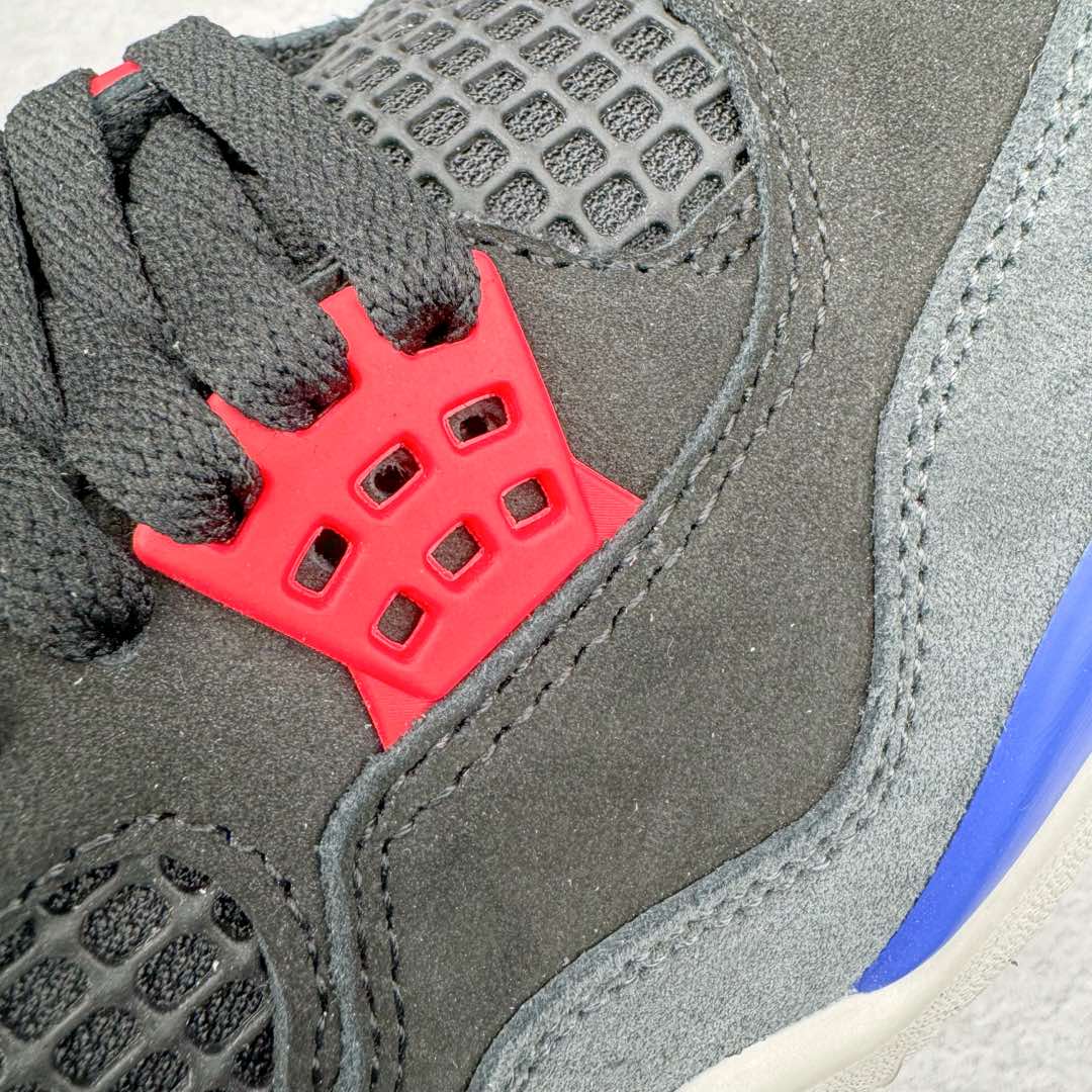 图片[14]-＃K版纯原 Air Jordan AJ4 Rare Air Laser 黑蓝红 FV5029-003 全新升级改良 原鞋原楦原纸板同源开发 完美呈现乔4的版型 内侧正确双色网格 还原细节 原厂皮料 正确气垫颜色 正确网格工艺 正确拉帮工艺 全鞋原装材料制作 原档案原模具打造 支持全方位与正品对比 尺码：36 36.5 37.5 38 38.5 39 40 40.5 41 42 42.5 43 44 44.5 45 46 47.5-选品中心
