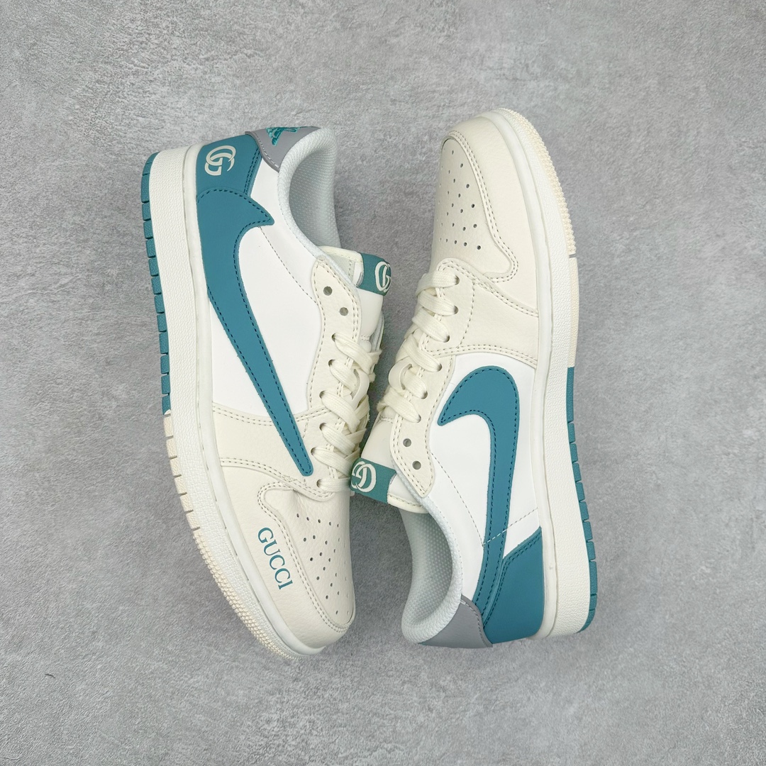 图片[3]-TS x Air Jordan AJ1 Low 倒钩低帮联名定制配色 LJ5188-022 原厂内置气垫魔块 A模大底 头层小牛皮 鞋舌AJ原厂专用牛津布+AJ专用反口珍珠布+原厂无杂质高弹内里海棉+特殊封边弹力鞋带 尺码：36 36.5 37.5 38 38.5 39 40 40.5 41 42 42.5 43 44 44.5 45 46 47.5-选品中心