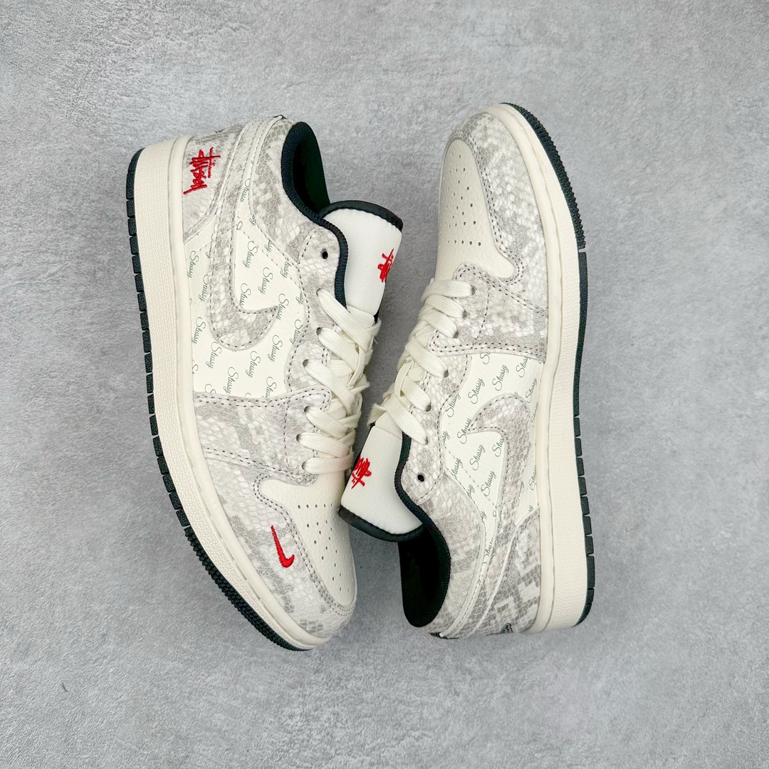 图片[3]-Air Jordan AJ1 Low 低帮系列定制配色FC1688-200 原厂内置气垫魔块 A模大底 头层小牛皮 鞋舌AJ原厂专用牛津布+AJ专用反口珍珠布+原厂无杂质高弹内里海棉+特殊封边弹力鞋带 尺码：36 36.5 37.5 38 38.5 39 40 40.5 41 42 42.5 43 44 44.5 45 46-选品中心