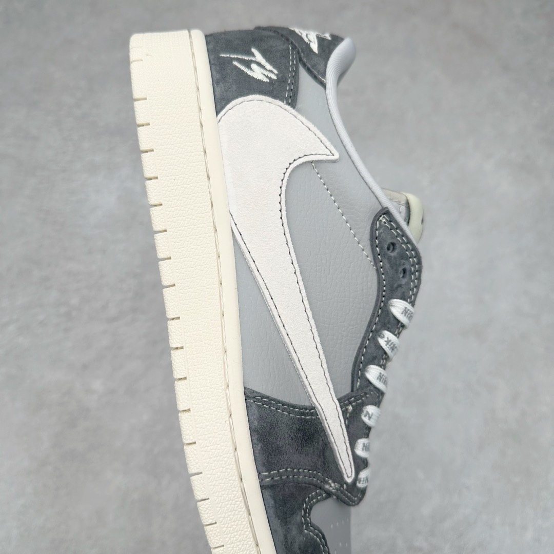 图片[6]-TS x Air Jordan AJ1 Low 倒钩低帮联名定制配色 CF3688-055 原厂内置气垫魔块 A模大底 头层小牛皮 鞋舌AJ原厂专用牛津布+AJ专用反口珍珠布+原厂无杂质高弹内里海棉+特殊封边弹力鞋带 尺码：36 36.5 37.5 38 38.5 39 40 40.5 41 42 42.5 43 44 44.5 45 46 47.5-选品中心