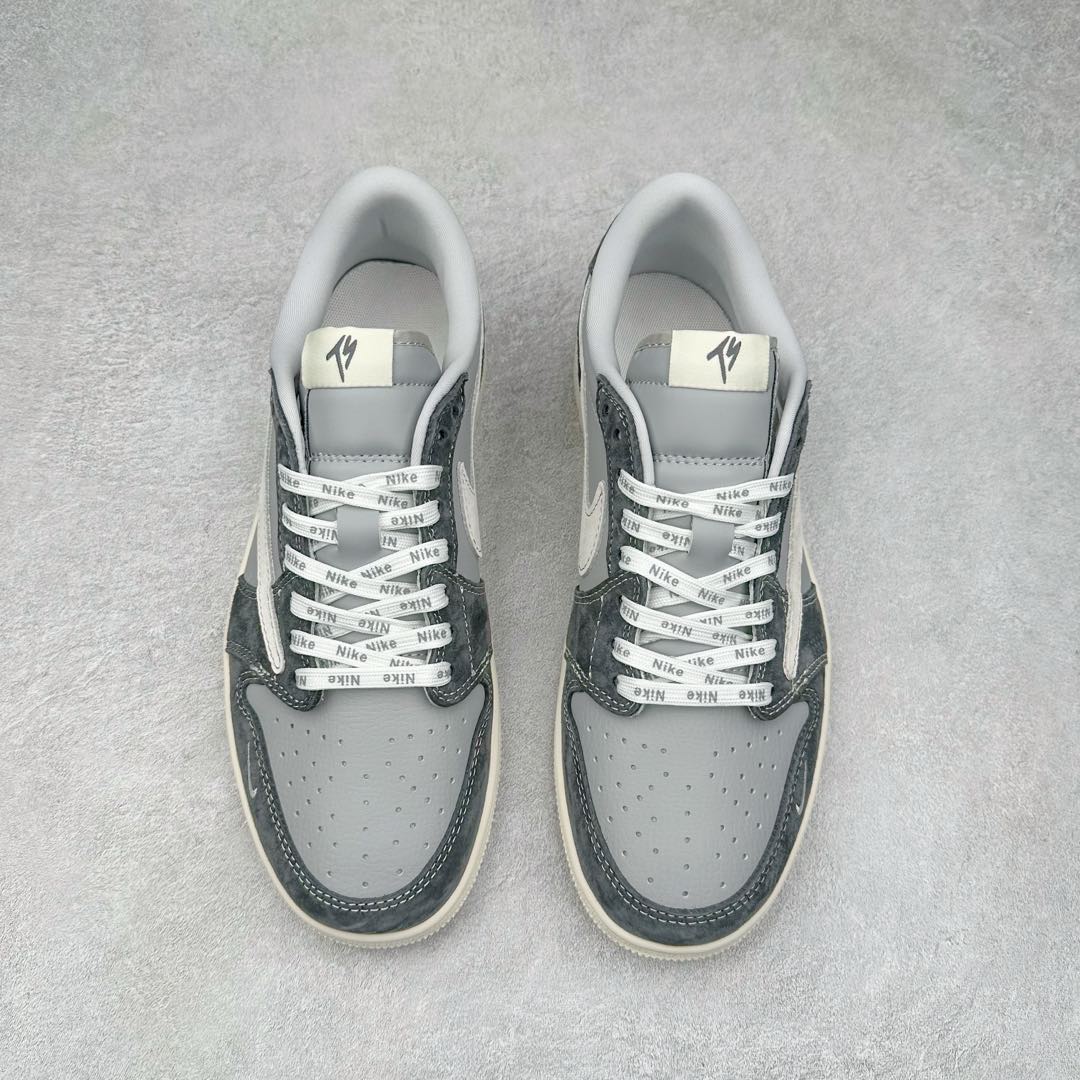 图片[2]-TS x Air Jordan AJ1 Low 倒钩低帮联名定制配色 CF3688-055 原厂内置气垫魔块 A模大底 头层小牛皮 鞋舌AJ原厂专用牛津布+AJ专用反口珍珠布+原厂无杂质高弹内里海棉+特殊封边弹力鞋带 尺码：36 36.5 37.5 38 38.5 39 40 40.5 41 42 42.5 43 44 44.5 45 46 47.5-选品中心