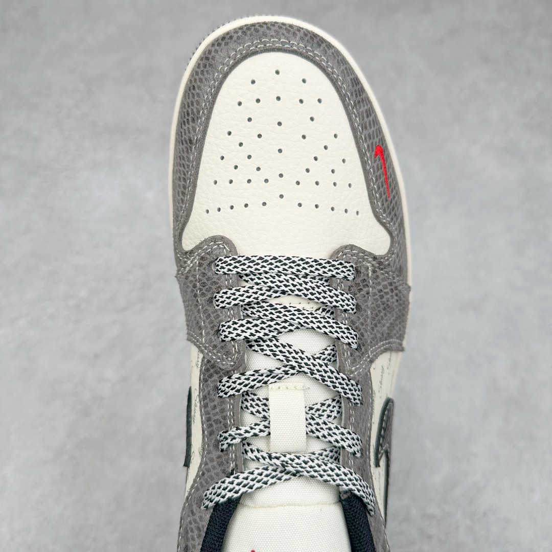 图片[4]-TS x Air Jordan AJ1 Low 倒钩低帮联名定制配色 FC1688-202 原厂内置气垫魔块 A模大底 头层小牛皮 鞋舌AJ原厂专用牛津布+AJ专用反口珍珠布+原厂无杂质高弹内里海棉+特殊封边弹力鞋带 尺码：36 36.5 37.5 38 38.5 39 40 40.5 41 42 42.5 43 44 44.5 45 46 47.5-选品中心