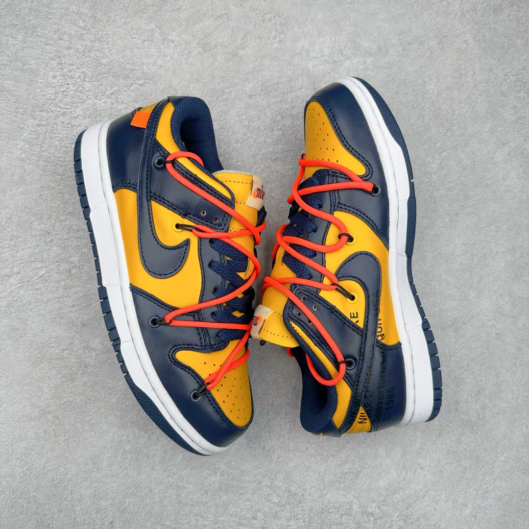 图片[3]-＃纯原福利 Off-White™ x NK Dunk Low OW联名 三色 Pnme Asia贝利原厂皮料加持 全套原楦原模倾力打造完美版型 独家原厂航空铝磨具打磨大底 鞋头坡度75° 极致还原 无解鞋型 原盒原装配套 圈内天花板工艺 原厂冲刀 超高清洁度 全鞋零毛边皮料切割 采用原厂百宏鞋带以及原厂百宏织唛舌标 鞋带孔收紧绳长度 足以区分市面口嗨版本 原厂油墨 色泽亮度 高频效果一致 原厂拉帮工艺 针距密度一致 一针一线自然拉伸不弯曲 青岛定制原装标几率过验 尺码：36 36.5 37.5 38 38.5 39 40 40.5 41 42 42.5 43 44 44.5 45 46 47.5-选品中心