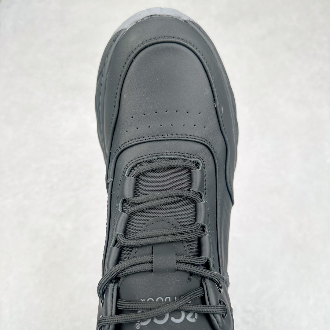 图片[4]-Ecco爱步男鞋新款运动鞋 跑鞋厚底增高老爹鞋 驱动系列全新款式 拼色拼接鞋面 时尚有型 牛皮与纺织品拼接 脚感舒适 出街有型 贴心套脚系带设计 舒适包裹双足 柔软细腻，亲肤透气 以摩托车粗犷胎纹为灵感 PU大底提供牵引性和支撑性 耐磨防滑提升稳定性 轻盈鞋底 舒适耐穿 户外出行 肆意洒脱 尺码：38 39 40 41 42 43 44（皮鞋码）-选品中心