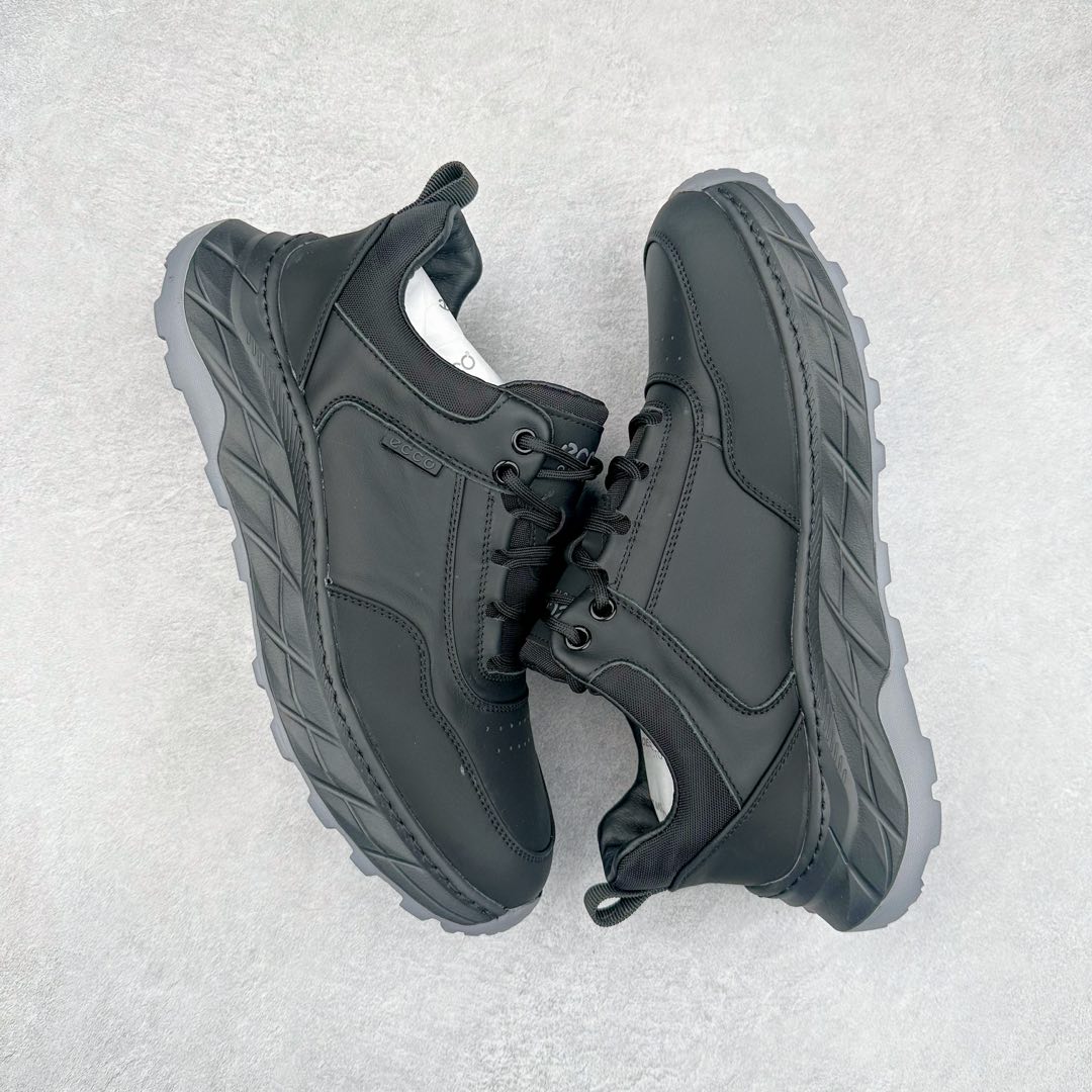 图片[3]-Ecco爱步男鞋新款运动鞋 跑鞋厚底增高老爹鞋 驱动系列全新款式 拼色拼接鞋面 时尚有型 牛皮与纺织品拼接 脚感舒适 出街有型 贴心套脚系带设计 舒适包裹双足 柔软细腻，亲肤透气 以摩托车粗犷胎纹为灵感 PU大底提供牵引性和支撑性 耐磨防滑提升稳定性 轻盈鞋底 舒适耐穿 户外出行 肆意洒脱 尺码：38 39 40 41 42 43 44（皮鞋码）-选品中心