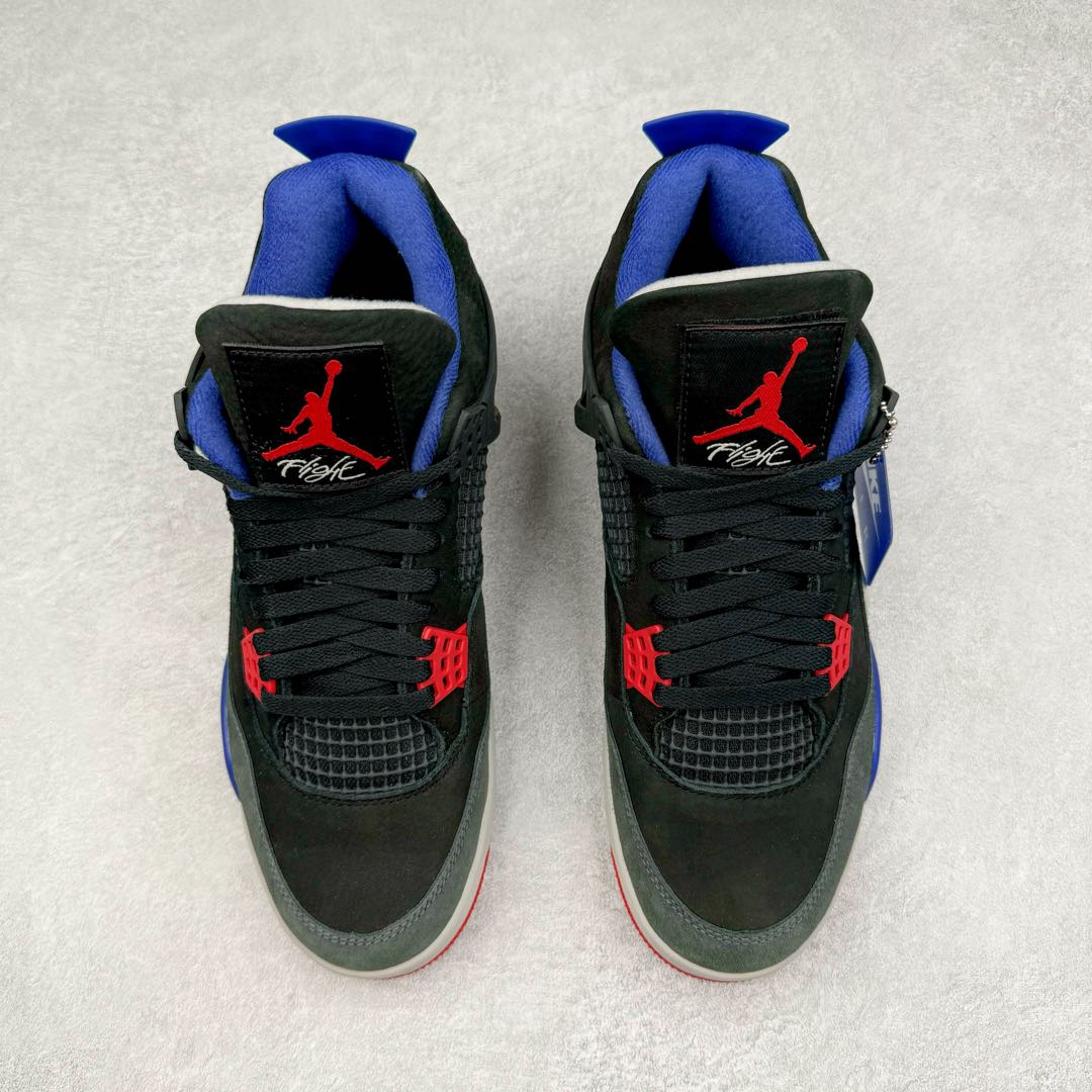 图片[2]-＃DT/R1纯原 Air Jordan AJ4 Rare Air Laser 黑蓝红 FV5029-003 原鞋开发原楦原纸板同源开发 完美呈现乔4的版型 内侧正确双色网格 还原细节 原厂皮料 正确气垫颜色 正确网格工艺 正确拉帮工艺 全鞋原装材料制作 原档案原模具打造 支持全方位与正品对比 尺码：40 40.5 41 42 42.5 43 44 44.5 45 46 47.5 48.5-选品中心