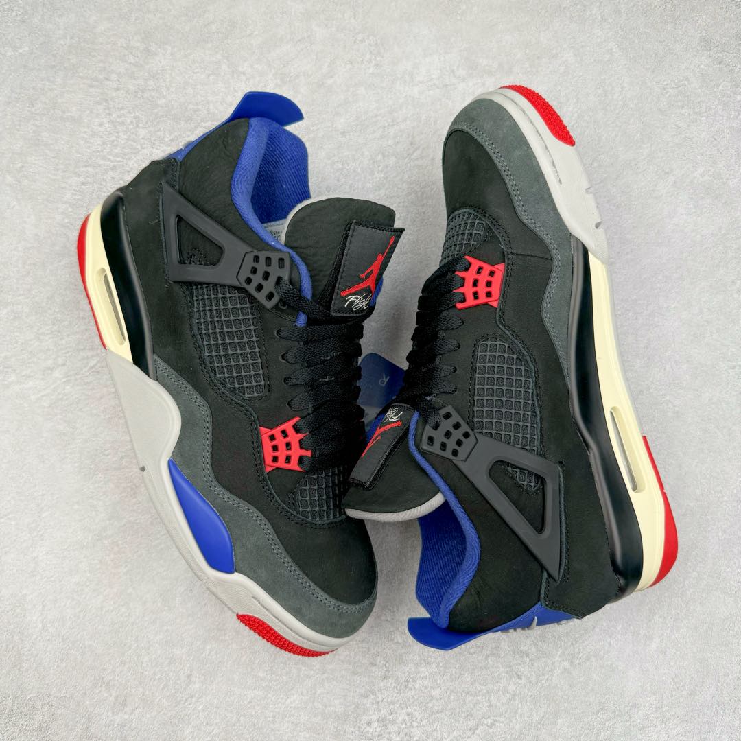 图片[3]-＃DT/R1纯原 Air Jordan AJ4 Rare Air Laser 黑蓝红 FV5029-003 原鞋开发原楦原纸板同源开发 完美呈现乔4的版型 内侧正确双色网格 还原细节 原厂皮料 正确气垫颜色 正确网格工艺 正确拉帮工艺 全鞋原装材料制作 原档案原模具打造 支持全方位与正品对比 尺码：40 40.5 41 42 42.5 43 44 44.5 45 46 47.5 48.5-选品中心
