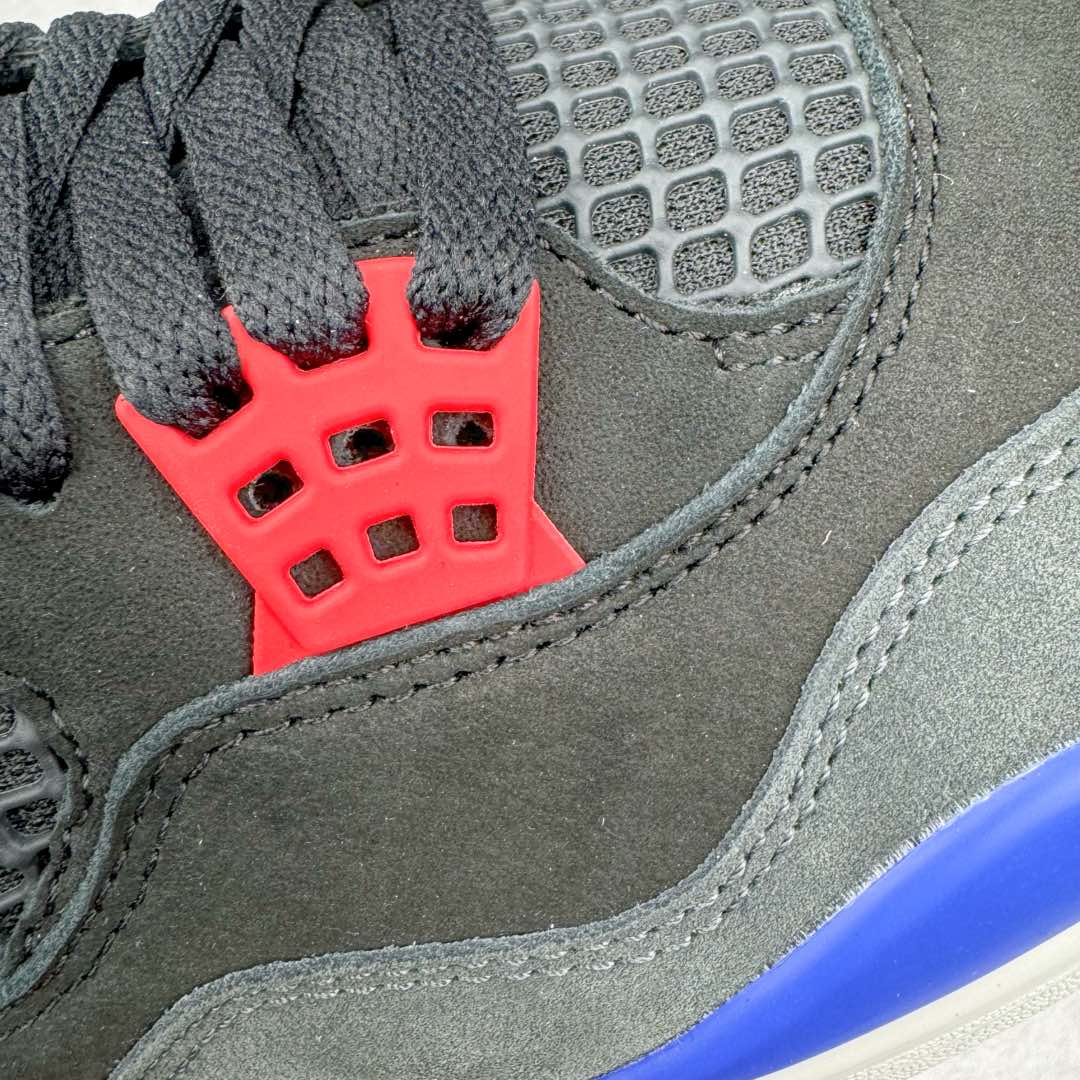 图片[11]-＃DT/R1纯原 Air Jordan AJ4 Rare Air Laser 黑蓝红 FV5029-003 原鞋开发原楦原纸板同源开发 完美呈现乔4的版型 内侧正确双色网格 还原细节 原厂皮料 正确气垫颜色 正确网格工艺 正确拉帮工艺 全鞋原装材料制作 原档案原模具打造 支持全方位与正品对比 尺码：40 40.5 41 42 42.5 43 44 44.5 45 46 47.5 48.5-选品中心