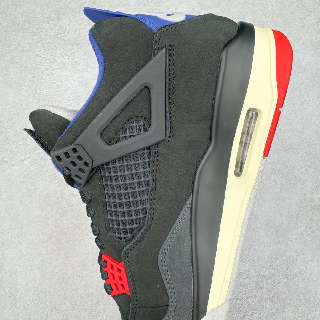 图片[7]-＃DT/R1纯原 Air Jordan AJ4 Rare Air Laser 黑蓝红 FV5029-003 原鞋开发原楦原纸板同源开发 完美呈现乔4的版型 内侧正确双色网格 还原细节 原厂皮料 正确气垫颜色 正确网格工艺 正确拉帮工艺 全鞋原装材料制作 原档案原模具打造 支持全方位与正品对比 尺码：40 40.5 41 42 42.5 43 44 44.5 45 46 47.5 48.5-选品中心