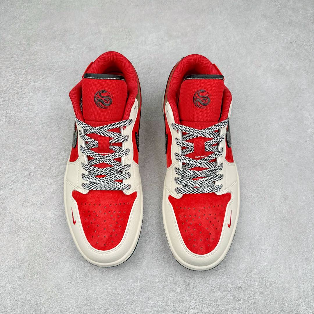 图片[2]-Air Jordan AJ1 Low 低帮系列定制配色FC1688-203 原厂内置气垫魔块 A模大底 头层小牛皮 鞋舌AJ原厂专用牛津布+AJ专用反口珍珠布+原厂无杂质高弹内里海棉+特殊封边弹力鞋带 尺码：36 36.5 37.5 38 38.5 39 40 40.5 41 42 42.5 43 44 44.5 45 46-选品中心