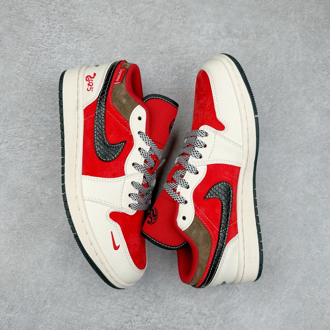 图片[3]-Air Jordan AJ1 Low 低帮系列定制配色FC1688-203 原厂内置气垫魔块 A模大底 头层小牛皮 鞋舌AJ原厂专用牛津布+AJ专用反口珍珠布+原厂无杂质高弹内里海棉+特殊封边弹力鞋带 尺码：36 36.5 37.5 38 38.5 39 40 40.5 41 42 42.5 43 44 44.5 45 46-选品中心