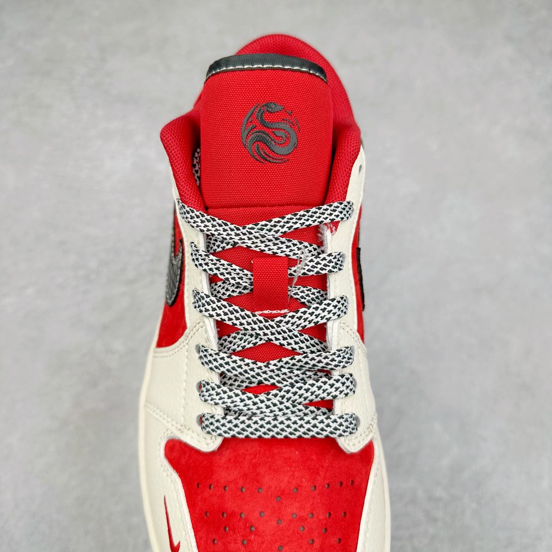 图片[5]-Air Jordan AJ1 Low 低帮系列定制配色FC1688-203 原厂内置气垫魔块 A模大底 头层小牛皮 鞋舌AJ原厂专用牛津布+AJ专用反口珍珠布+原厂无杂质高弹内里海棉+特殊封边弹力鞋带 尺码：36 36.5 37.5 38 38.5 39 40 40.5 41 42 42.5 43 44 44.5 45 46-选品中心