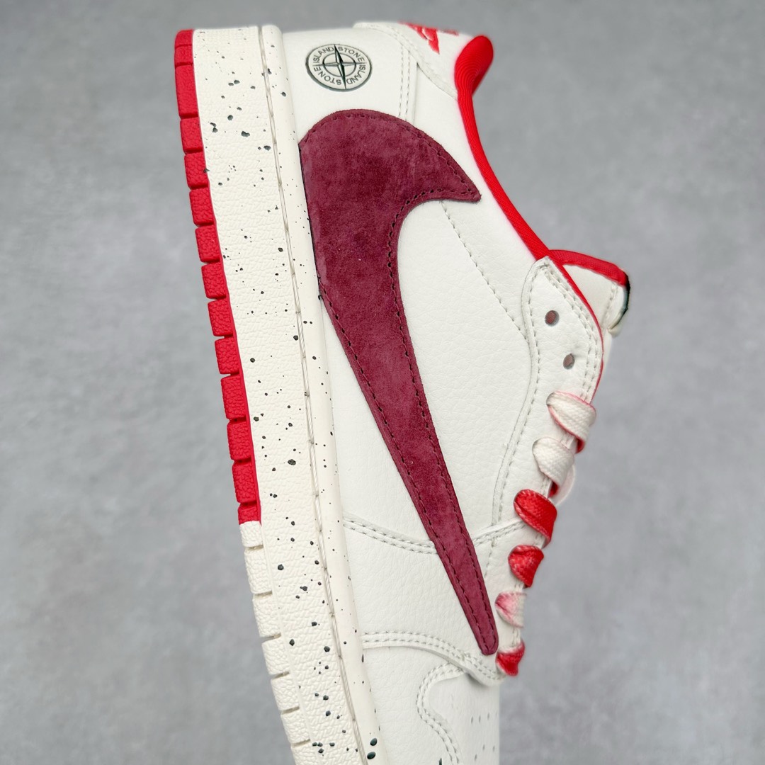 图片[6]-TS x Air Jordan AJ1 Low 倒钩低帮联名定制配色 CF3688-077 原厂内置气垫魔块 A模大底 头层小牛皮 鞋舌AJ原厂专用牛津布+AJ专用反口珍珠布+原厂无杂质高弹内里海棉+特殊封边弹力鞋带 尺码：36 36.5 37.5 38 38.5 39 40 40.5 41 42 42.5 43 44 44.5 45 46 47.5-选品中心