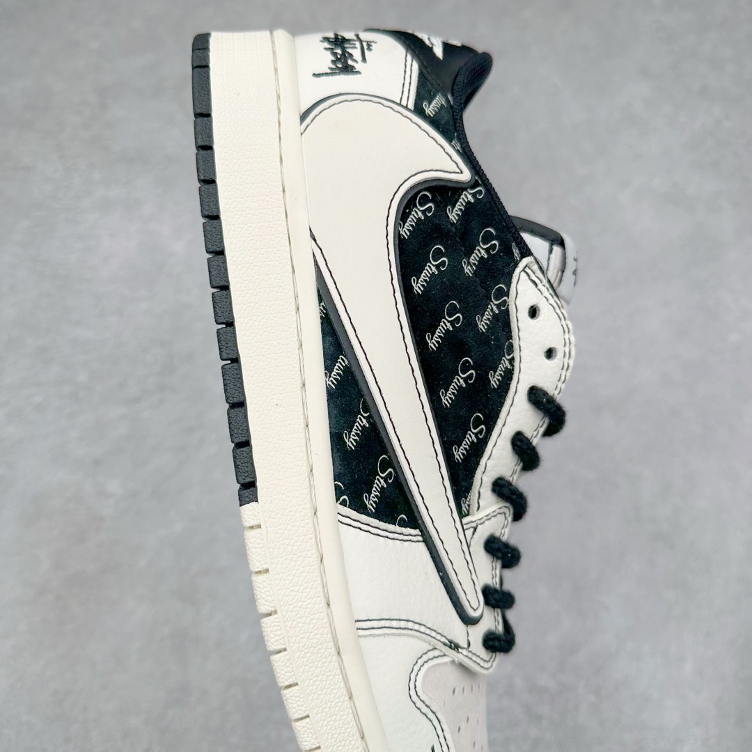 图片[6]-TS x Air Jordan AJ1 Low 倒钩低帮联名定制配色 SJ2068-121 原厂内置气垫魔块 A模大底 头层小牛皮 鞋舌AJ原厂专用牛津布+AJ专用反口珍珠布+原厂无杂质高弹内里海棉+特殊封边弹力鞋带 尺码：36 36.5 37.5 38 38.5 39 40 40.5 41 42 42.5 43 44 44.5 45 46 47.5-选品中心