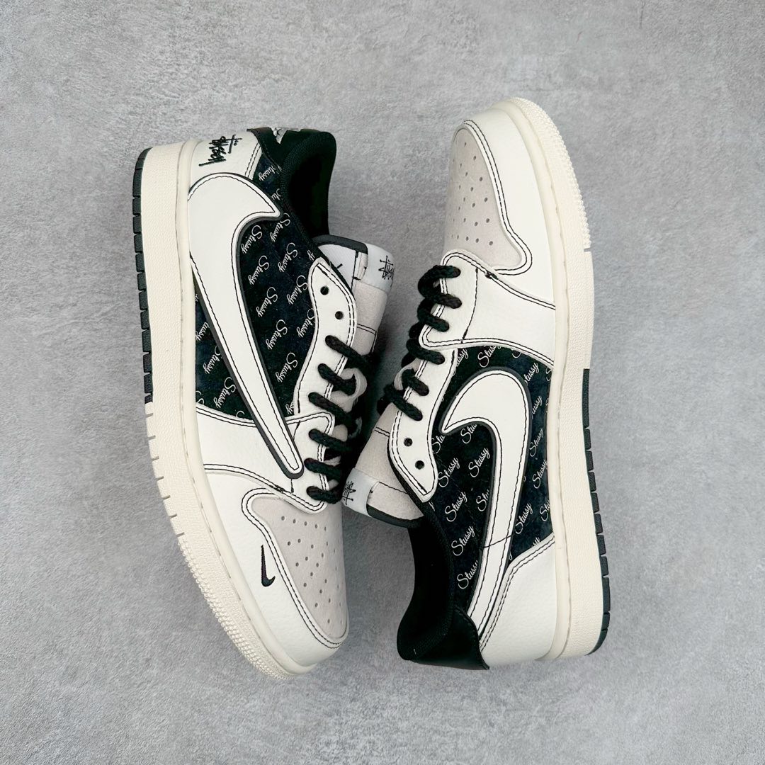 图片[3]-TS x Air Jordan AJ1 Low 倒钩低帮联名定制配色 SJ2068-121 原厂内置气垫魔块 A模大底 头层小牛皮 鞋舌AJ原厂专用牛津布+AJ专用反口珍珠布+原厂无杂质高弹内里海棉+特殊封边弹力鞋带 尺码：36 36.5 37.5 38 38.5 39 40 40.5 41 42 42.5 43 44 44.5 45 46 47.5-选品中心