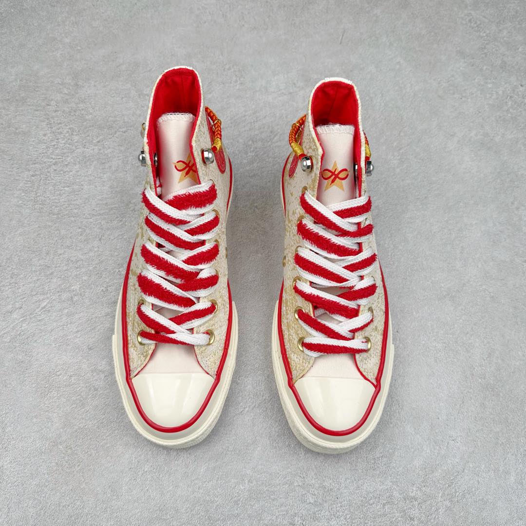 图片[2]-CONVERSE | 1970s 🐍鸿运当头 2024年匡威蛇年生肖限定款‼️ 真的是细节满满的鞋子 不仅新年可以穿 日常穿也嗷嗷好看 1970s真的是经典 金色蛇纹纹理贵气十足 再有红色星星加持 年味就来啦 颜值和实用性双双在线 货号：A13348C 尺码：35-44（36.5 37.5 39.5 41.5 42.5）-选品中心