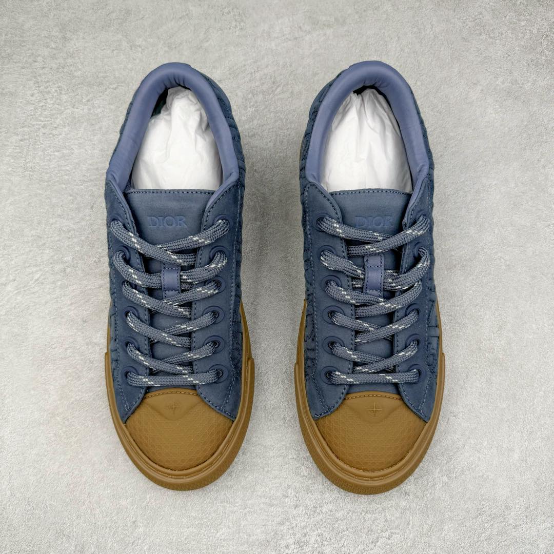 图片[2]-＃纯原 Dior B33 迪奥印花系带时尚运动板鞋网球鞋 全套原厂新版原纸板楦头开发 原厂特供皮料加持 原档数据大底 高频字母排版细节 还原 Zp 高端零售特供批次 2023秋季新品 彰显非凡的精湛工艺 重新诠释经典的网球鞋 时尚的廓形突显厚实感 采用全新的拉绒马海毛针织面料 突显柔软触感与富有层次感的流行色彩 搭配棕色绒面革镶片提升格调 别具一格的加垫鞋舌点缀以压花效果Dior标志 后侧点缀以Dior 30Avenue Montaigne标志 可为各式休闲造型增添时尚气质 尺码：40 41 42 43 44 45 46-选品中心