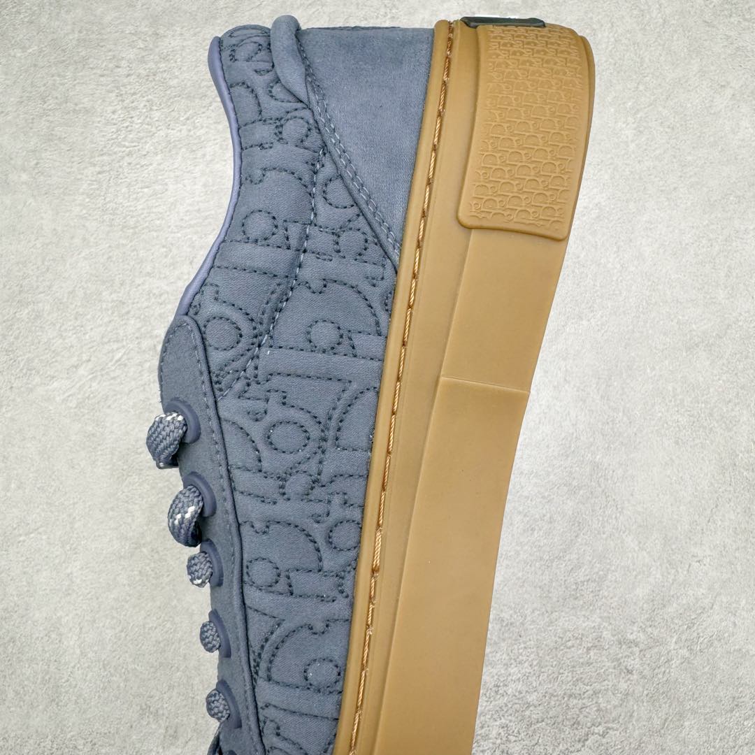 图片[7]-＃纯原 Dior B33 迪奥印花系带时尚运动板鞋网球鞋 全套原厂新版原纸板楦头开发 原厂特供皮料加持 原档数据大底 高频字母排版细节 还原 Zp 高端零售特供批次 2023秋季新品 彰显非凡的精湛工艺 重新诠释经典的网球鞋 时尚的廓形突显厚实感 采用全新的拉绒马海毛针织面料 突显柔软触感与富有层次感的流行色彩 搭配棕色绒面革镶片提升格调 别具一格的加垫鞋舌点缀以压花效果Dior标志 后侧点缀以Dior 30Avenue Montaigne标志 可为各式休闲造型增添时尚气质 尺码：40 41 42 43 44 45 46-选品中心