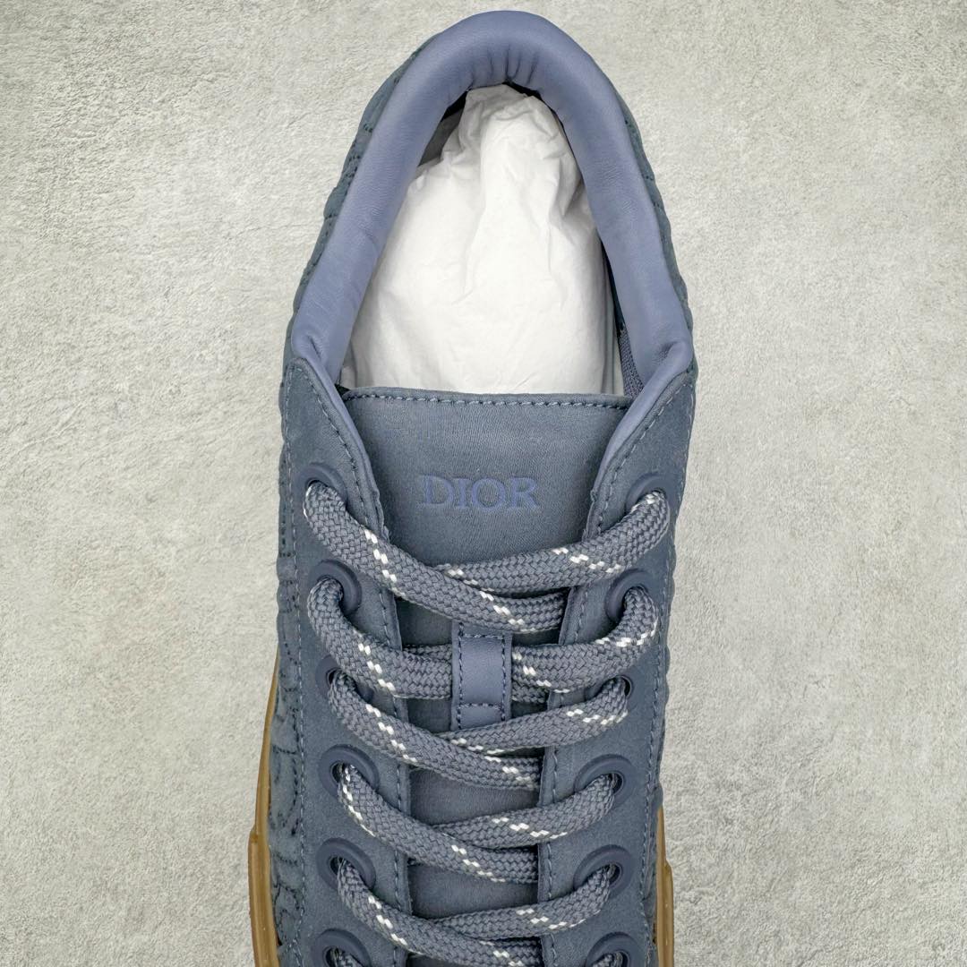 图片[5]-＃纯原 Dior B33 迪奥印花系带时尚运动板鞋网球鞋 全套原厂新版原纸板楦头开发 原厂特供皮料加持 原档数据大底 高频字母排版细节 还原 Zp 高端零售特供批次 2023秋季新品 彰显非凡的精湛工艺 重新诠释经典的网球鞋 时尚的廓形突显厚实感 采用全新的拉绒马海毛针织面料 突显柔软触感与富有层次感的流行色彩 搭配棕色绒面革镶片提升格调 别具一格的加垫鞋舌点缀以压花效果Dior标志 后侧点缀以Dior 30Avenue Montaigne标志 可为各式休闲造型增添时尚气质 尺码：40 41 42 43 44 45 46-选品中心