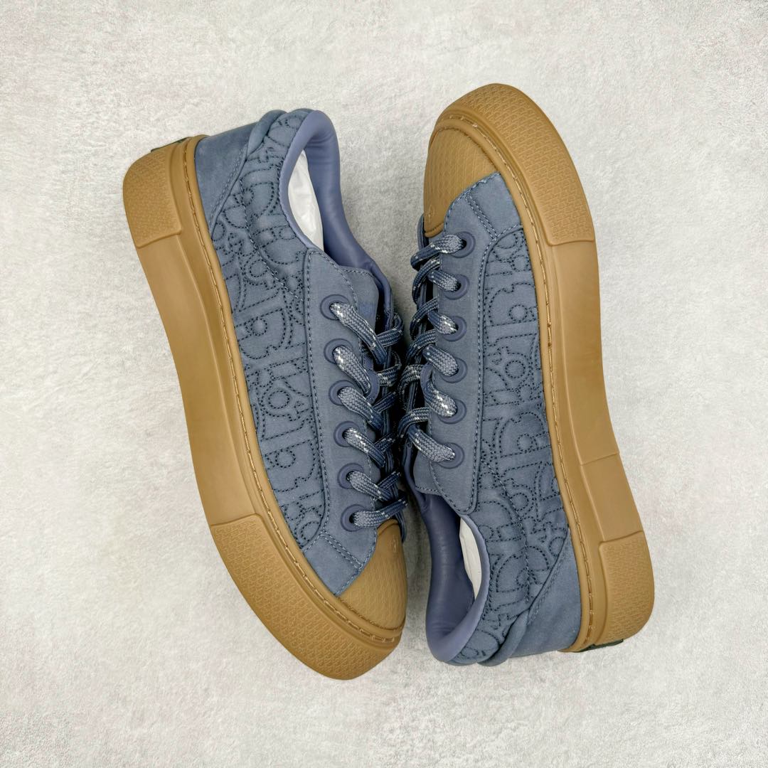 图片[3]-＃纯原 Dior B33 迪奥印花系带时尚运动板鞋网球鞋 全套原厂新版原纸板楦头开发 原厂特供皮料加持 原档数据大底 高频字母排版细节 还原 Zp 高端零售特供批次 2023秋季新品 彰显非凡的精湛工艺 重新诠释经典的网球鞋 时尚的廓形突显厚实感 采用全新的拉绒马海毛针织面料 突显柔软触感与富有层次感的流行色彩 搭配棕色绒面革镶片提升格调 别具一格的加垫鞋舌点缀以压花效果Dior标志 后侧点缀以Dior 30Avenue Montaigne标志 可为各式休闲造型增添时尚气质 尺码：40 41 42 43 44 45 46-选品中心