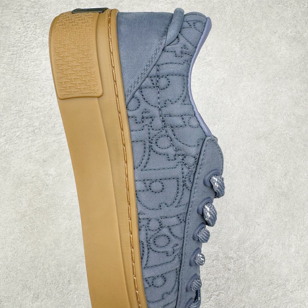 图片[6]-＃纯原 Dior B33 迪奥印花系带时尚运动板鞋网球鞋 全套原厂新版原纸板楦头开发 原厂特供皮料加持 原档数据大底 高频字母排版细节 还原 Zp 高端零售特供批次 2023秋季新品 彰显非凡的精湛工艺 重新诠释经典的网球鞋 时尚的廓形突显厚实感 采用全新的拉绒马海毛针织面料 突显柔软触感与富有层次感的流行色彩 搭配棕色绒面革镶片提升格调 别具一格的加垫鞋舌点缀以压花效果Dior标志 后侧点缀以Dior 30Avenue Montaigne标志 可为各式休闲造型增添时尚气质 尺码：40 41 42 43 44 45 46-选品中心