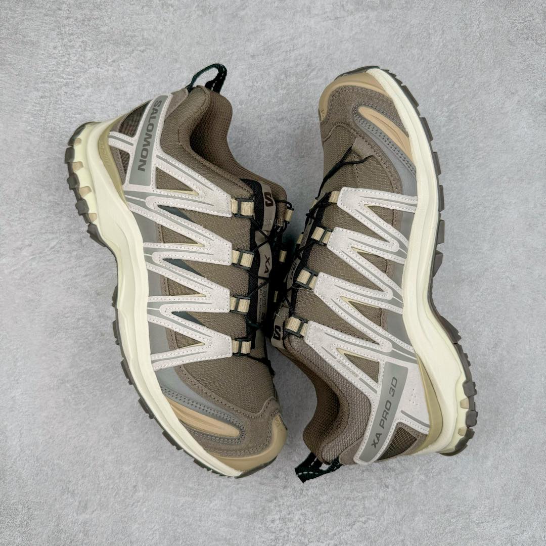 图片[3]-＃GX/绿X SALOMON XA Pro 3D ADV 萨洛蒙潮流越野机能户外功能鞋 纯原外贸平台特供订单 耗时半年巨作 全套原纸板楦头开发 原厂特供网布配套加持 确保原汁原味 完美呈现版型 原档数据独家私模五层组合大底 男女鞋同步官方开发至46.5 原装Ortholite轻量化鞋垫 中底布带钢印编号 原厂TPU锁扣 进口港宝加持 后跟自然饱满 还原公司包裹性 鞋面采用SENSIFT贴合技术 全方位贴合包裹脚型 鞋跟部鞋底牵引设计 提供强大的抓地性能 更适应野外崎岖不平的道路 其3D ADVANCED CHASSIS底盘 材料轻量大化 钉齿设计更具稳定性 防护性 鞋底易磨损区运用CONTAGRIP高耐磨材料 应对城市硬质路面长距离跑考验 尺码：36 36.5 37.5 38 38.5 39 40 40.5 41 42 42.5 43 44 44.5 45 46 46.5-选品中心