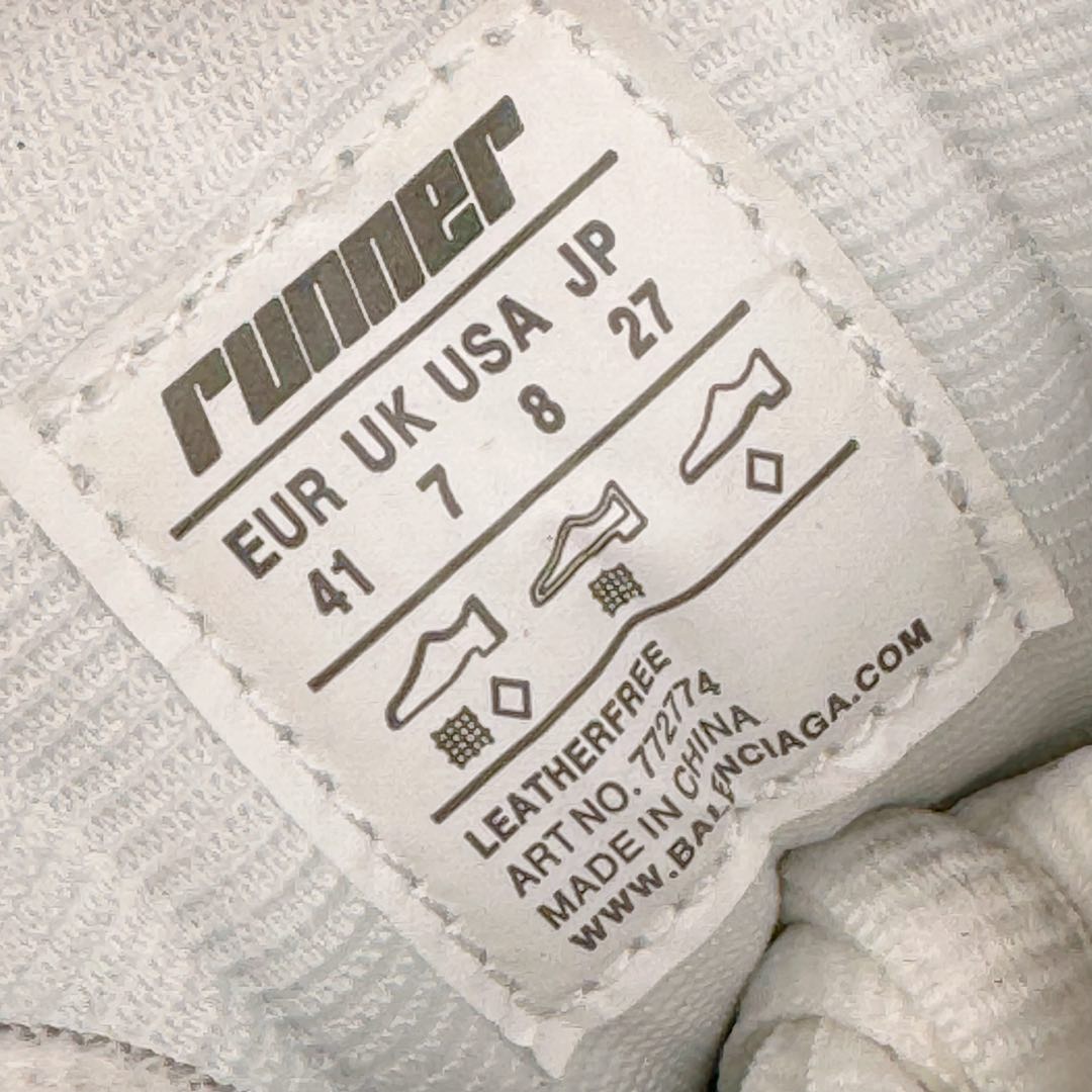 图片[12]-＃XA BALENCIAGA Runner Sneaker 巴黎世家七代慢跑系列低帮复古野跑潮流运动鞋老爹鞋 尼龙和网布材质 磨损效果 鞋头边缘印有尺码 背面浮印尺码 外侧印有跑者徽标 鞋舌刺绣 Balenciaga 品牌标识 鞋跟背面 Balenciaga品牌标识 材质采用65%聚氨酯、35%聚酯纤维 全新 Runner 鞋型轮廓借鉴于 2000 年初的复古线条 搭载大网眼面料制成鞋面基础 由粉色、白色尼龍与橡胶质地覆盖鞋面诠释线条感 当中透过几道手缝线与折损痕更是精准的掌握历经时间淬炼的破旧痕迹 延续其手法至鞋领、鞋跟、鞋带、中底等部分均饰有破损及脏污之貌 尤其是鞋领处与鞋带孔眼条更是采用不规则做旧技术将内容物泡棉随机露出 尺码：35 36 37 38 39 40 41 42 43 44 45 46-选品中心