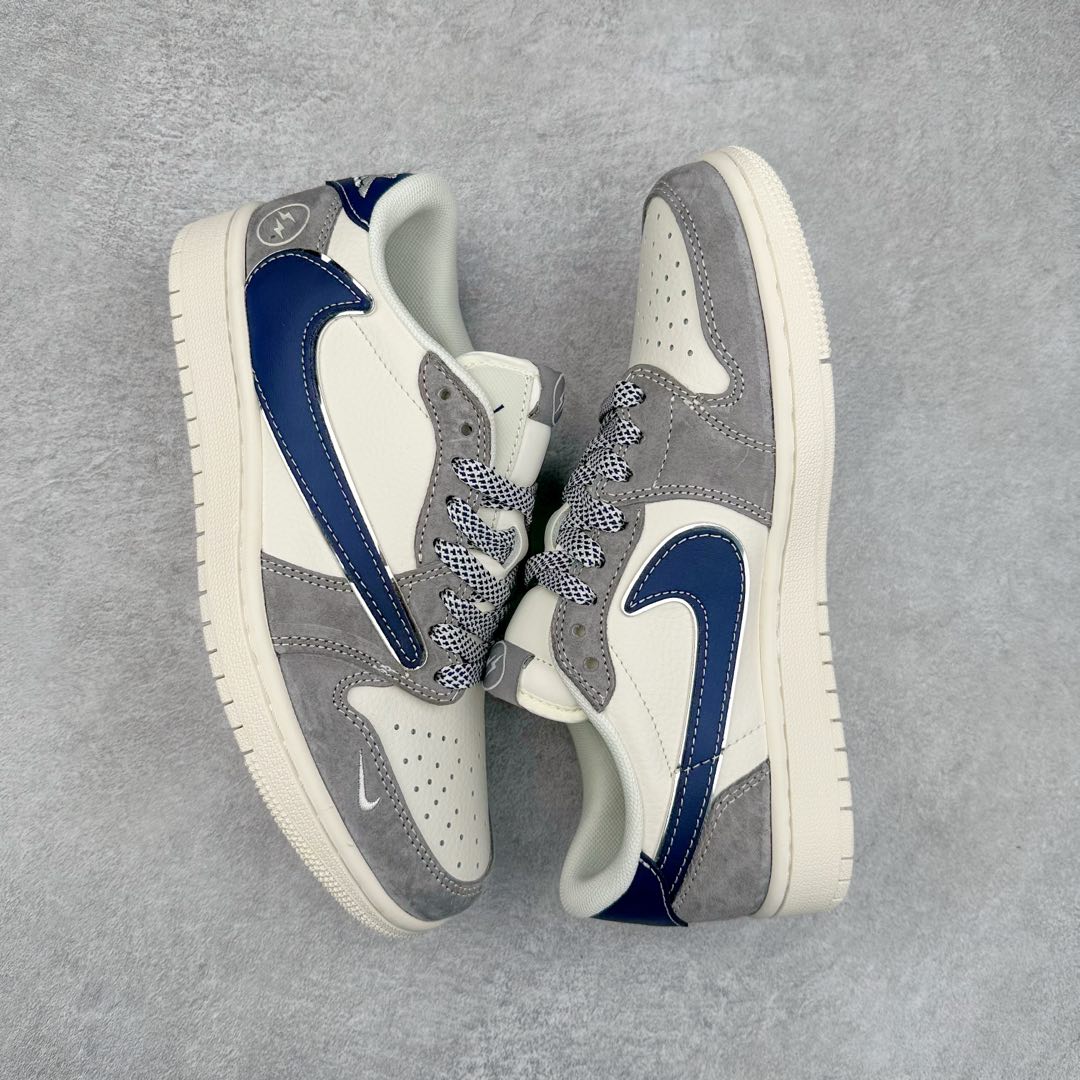 图片[3]-TS x Air Jordan AJ1 Low 倒钩低帮联名定制配色 CF3688-066 原厂内置气垫魔块 A模大底 头层小牛皮 鞋舌AJ原厂专用牛津布+AJ专用反口珍珠布+原厂无杂质高弹内里海棉+特殊封边弹力鞋带 尺码：36 36.5 37.5 38 38.5 39 40 40.5 41 42 42.5 43 44 44.5 45 46 47.5-选品中心