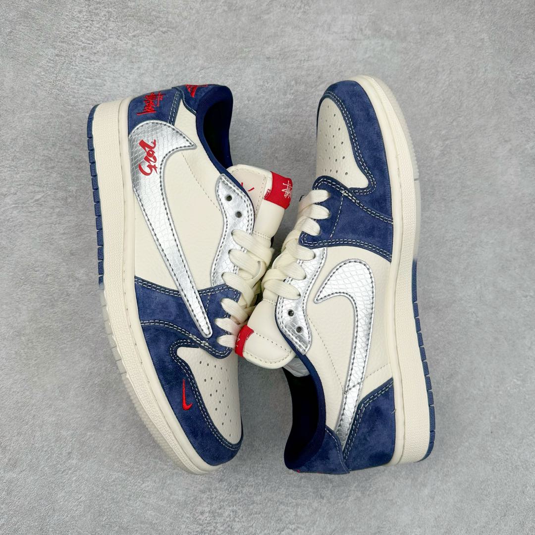 图片[3]-TS x Air Jordan AJ1 Low 倒钩低帮联名定制配色 DM9288-008 原厂内置气垫魔块 A模大底 头层小牛皮 鞋舌AJ原厂专用牛津布+AJ专用反口珍珠布+原厂无杂质高弹内里海棉+特殊封边弹力鞋带 尺码：36 36.5 37.5 38 38.5 39 40 40.5 41 42 42.5 43 44 44.5 45 46 47.5-选品中心