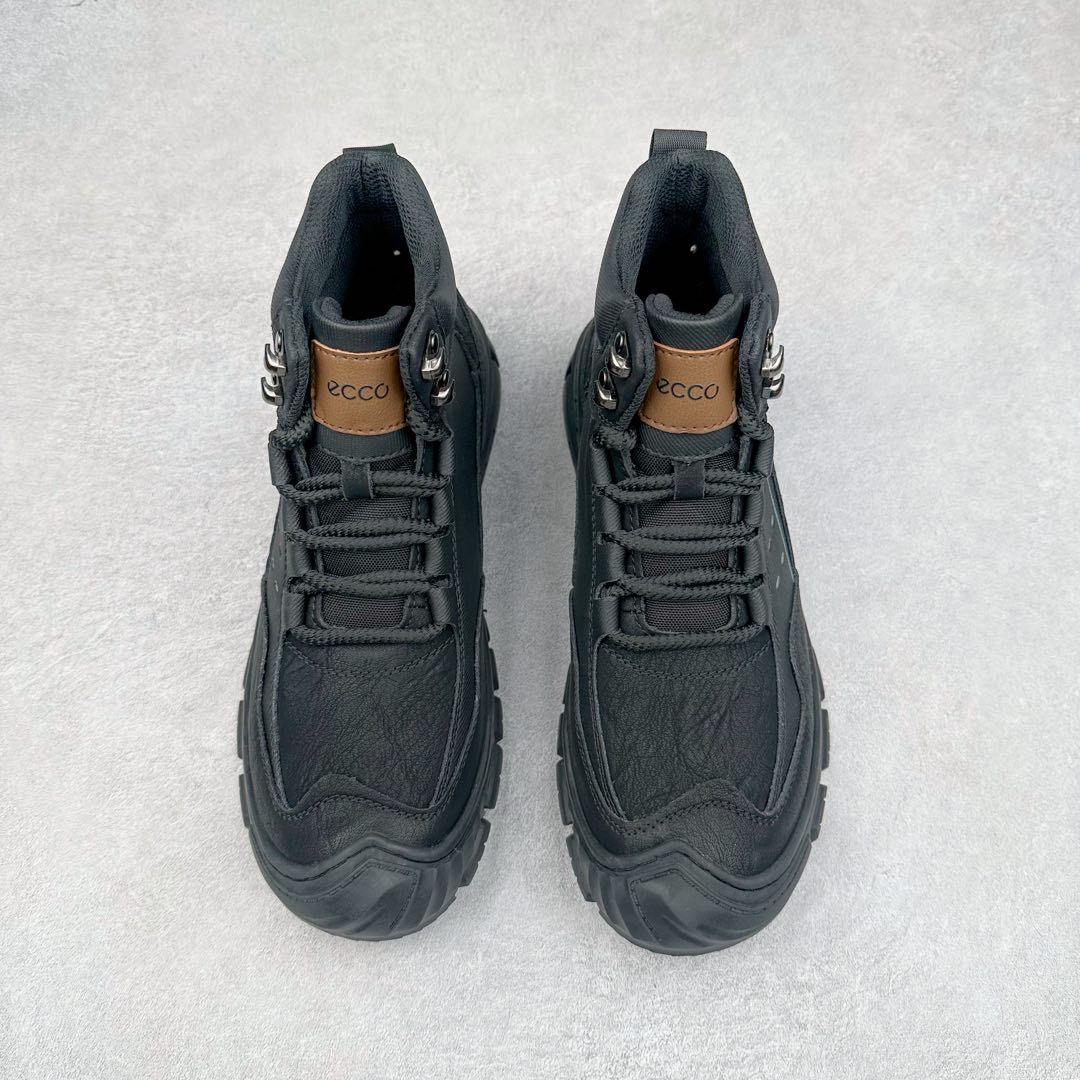图片[2]-Ecco爱步男鞋新款运动鞋 跑鞋厚底增高老爹鞋 驱动系列全新款式 拼色拼接鞋面 时尚有型 牛皮与纺织品拼接 脚感舒适 出街有型 贴心套脚系带设计 舒适包裹双足 柔软细腻，亲肤透气 以摩托车粗犷胎纹为灵感 PU大底提供牵引性和支撑性 耐磨防滑提升稳定性 轻盈鞋底 舒适耐穿 户外出行 肆意洒脱 尺码：38 39 40 41 42 43 44（皮鞋码）-选品中心