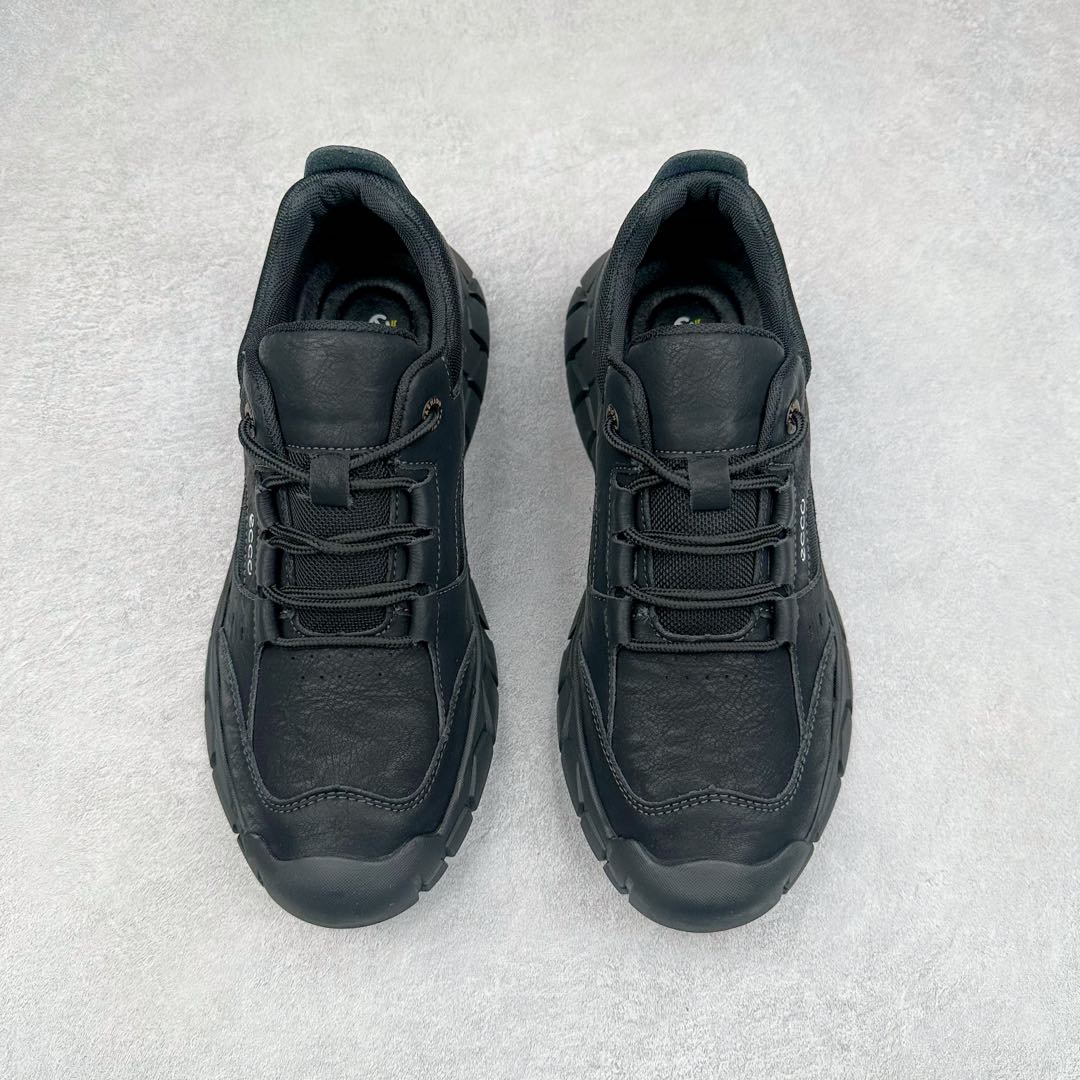 图片[2]-Ecco爱步男鞋新款运动鞋 跑鞋厚底增高老爹鞋 驱动系列全新款式 拼色拼接鞋面 时尚有型 牛皮与纺织品拼接 脚感舒适 出街有型 贴心套脚系带设计 舒适包裹双足 柔软细腻，亲肤透气 以摩托车粗犷胎纹为灵感 PU大底提供牵引性和支撑性 耐磨防滑提升稳定性 轻盈鞋底 舒适耐穿 户外出行 肆意洒脱 尺码：38 39 40 41 42 43 44（皮鞋码）-选品中心