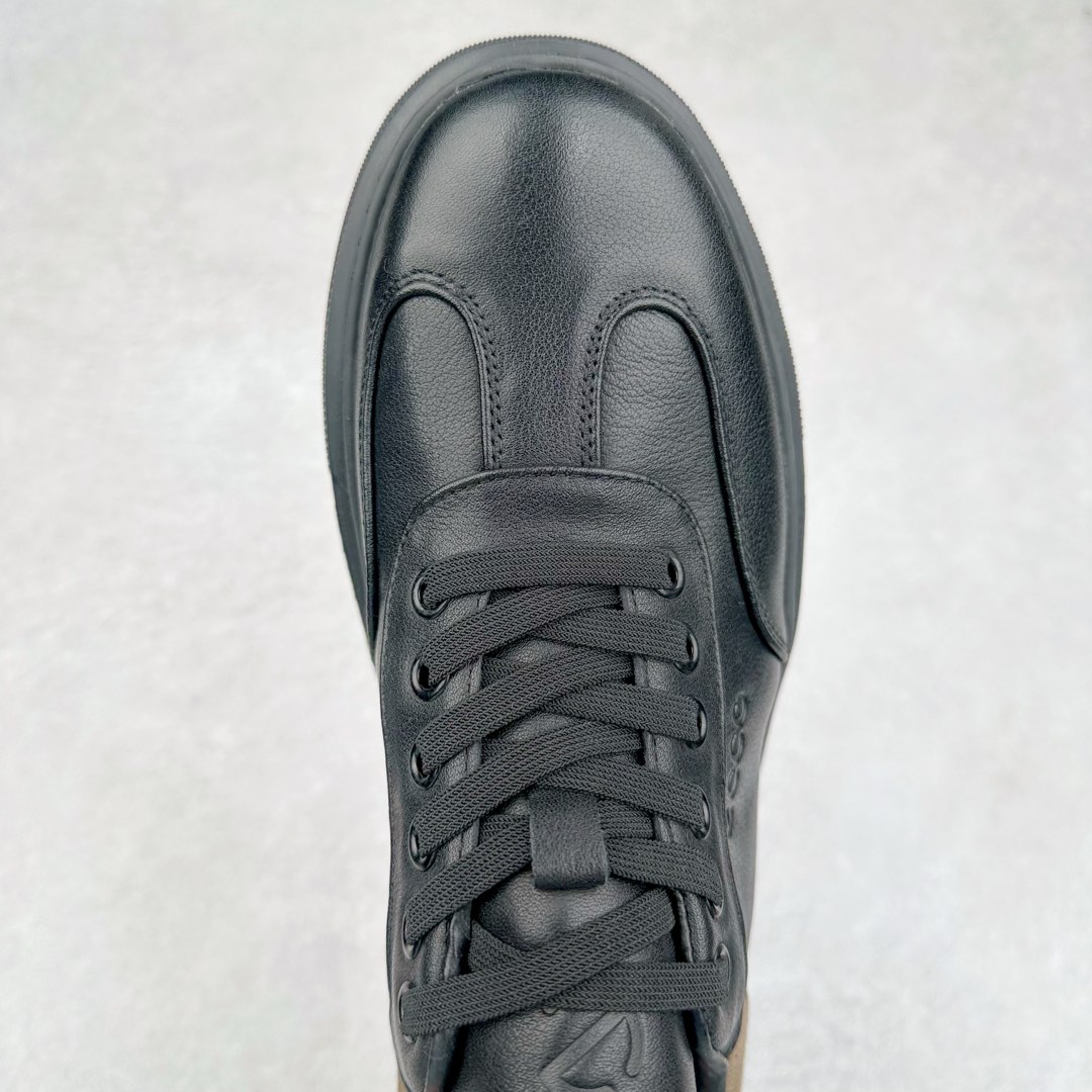 图片[4]-Ecco爱步潮流男鞋 男子德训鞋 格子布拼接休闲板鞋 百搭简约时尚出街户外鞋 柔酷零点系列 牛皮与牛皮剖层拼接鞋面 纹理自然 时尚个性 细腻柔软 出街有型 简约系带设计 可自由调节松紧 贴合脚型 PU中底，橡胶大底 轻盈柔韧 抓地力强 具有良好的防滑耐磨性 舒适耐穿 休闲百搭 简约利落 尺码：38 39 40 41 42 43 44（皮鞋码）-选品中心