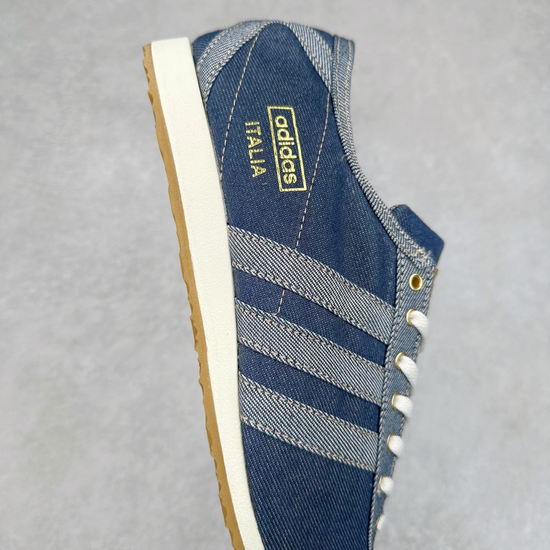 图片[6]-AD Originals Denim Italia Spzl 防滑耐磨低帮运动休闲鞋 HP8843 上世纪70年代的经典之作，高级牛仔布鞋面让人想起00年代早期的标志性款式。它具有模切 EVA 中底，增加舒适度。为防止生产原始材料对环境造成负面影响，我们使用了一些从生产废料中提取的回收材料，例如切割废料和家庭生活垃圾。尺码：40 40.5 41 42 42.5 43 44 44.5 45-选品中心