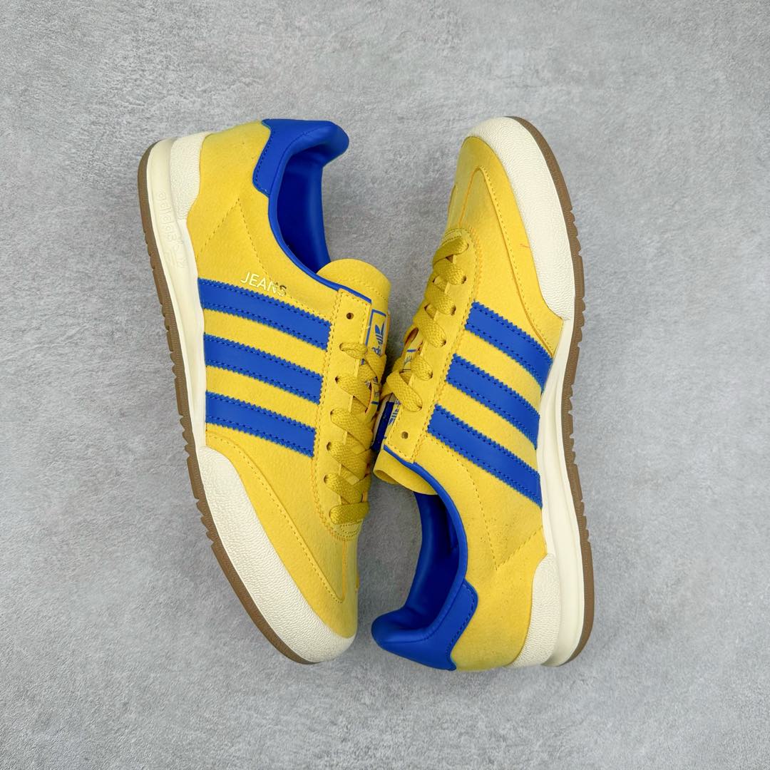 图片[3]-AD Originals Jeans 复古低帮时尚板鞋 GX6954 看它第一眼 你觉得它像不像 当下热门鞋款 \\\”Samba\\\” 哈哈 它其实是诞生于 1979 年的\\\”古早感\\\” 鞋款Jeans MKIl0相较于 MK! MKII在鞋头、中底、后跟均加有TPU 支撑或橡胶保护 这次的复刻使用皮革、翻毛皮打造 简约的鞋型 穿着的轻便 在\\\”Cleanfit\\\”风潮下 它值得你收入囊中 尺码：36 36.5 37 38 38.5 39 40 40.5 41 42 42.5 43 44 44.5 45-选品中心