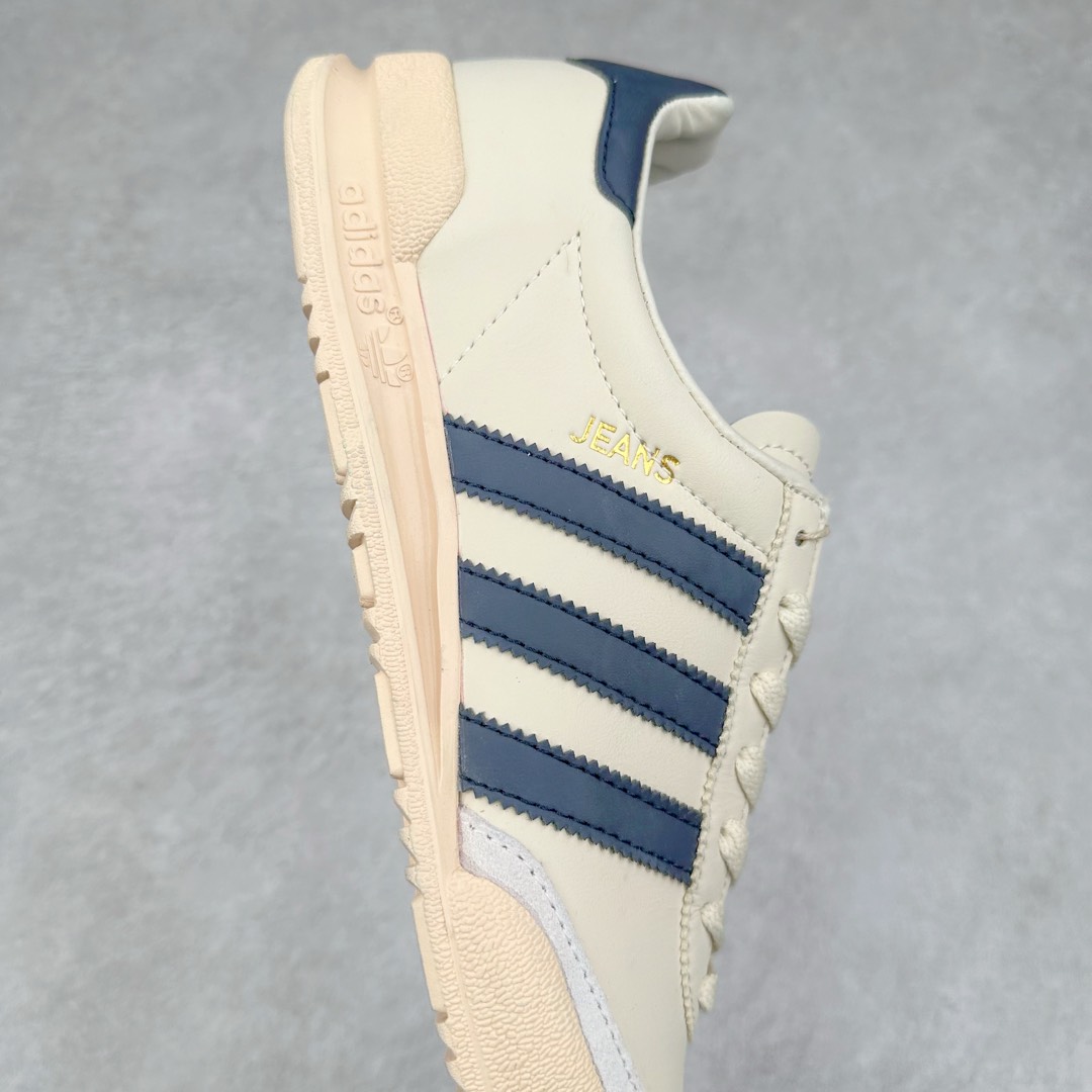 图片[6]-AD Originals Jeans 复古低帮时尚板鞋 GY7436 看它第一眼 你觉得它像不像 当下热门鞋款 \\\”Samba\\\” 哈哈 它其实是诞生于 1979 年的\\\”古早感\\\” 鞋款Jeans MKIl0相较于 MK! MKII在鞋头、中底、后跟均加有TPU 支撑或橡胶保护 这次的复刻使用皮革、翻毛皮打造 简约的鞋型 穿着的轻便 在\\\”Cleanfit\\\”风潮下 它值得你收入囊中 尺码：36 36.5 37 38 38.5 39 40 40.5 41 42 42.5 43 44 44.5 45-选品中心